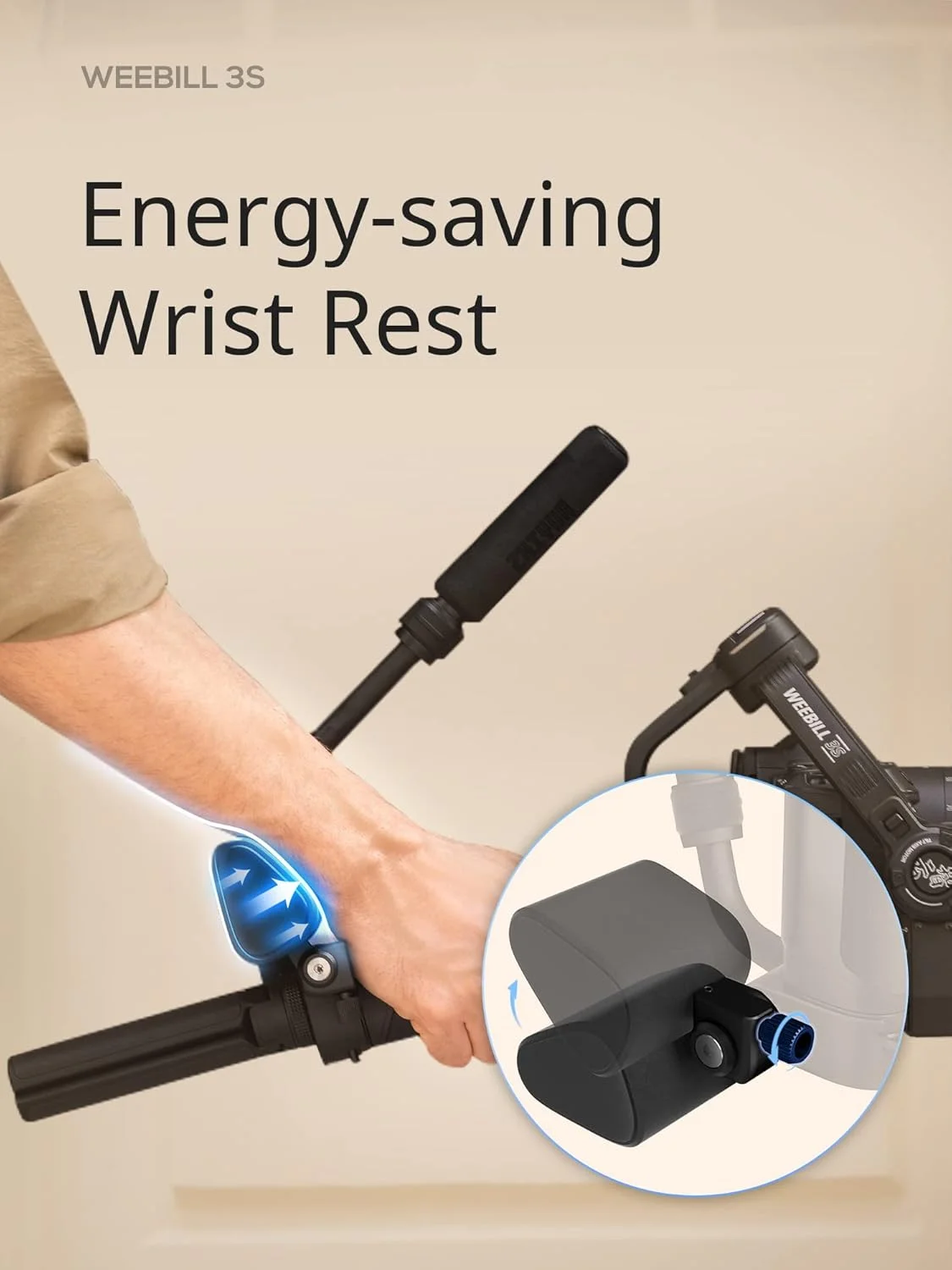 استابلایزر گیمبال 3 محوره دوربین ZHIYUN Weebill 3S [اورجینال]، بلوتوث، فیلمبرداری عمودی، سبک وزن DSLR و استابلایزر بدون آینه با نور پرکننده برای Canon/Sony/Panasonic/Nikon/Fujifilm