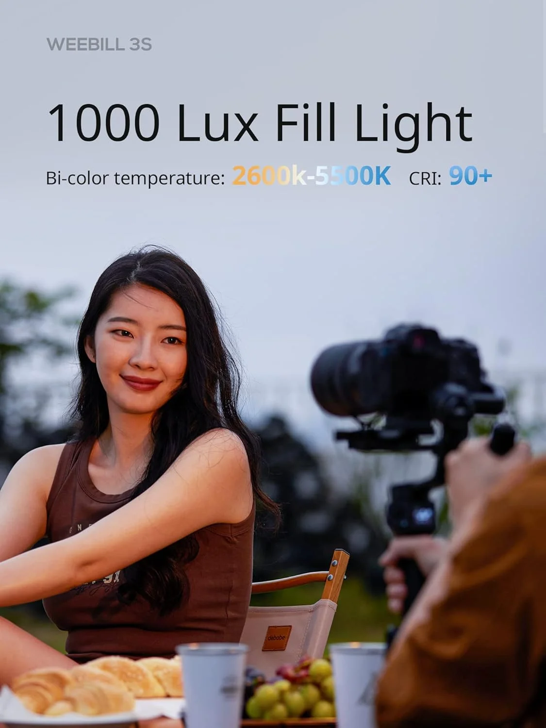 استابلایزر گیمبال 3 محوره دوربین ZHIYUN Weebill 3S [اورجینال]، بلوتوث، فیلمبرداری عمودی، سبک وزن DSLR و استابلایزر بدون آینه با نور پرکننده برای Canon/Sony/Panasonic/Nikon/Fujifilm
