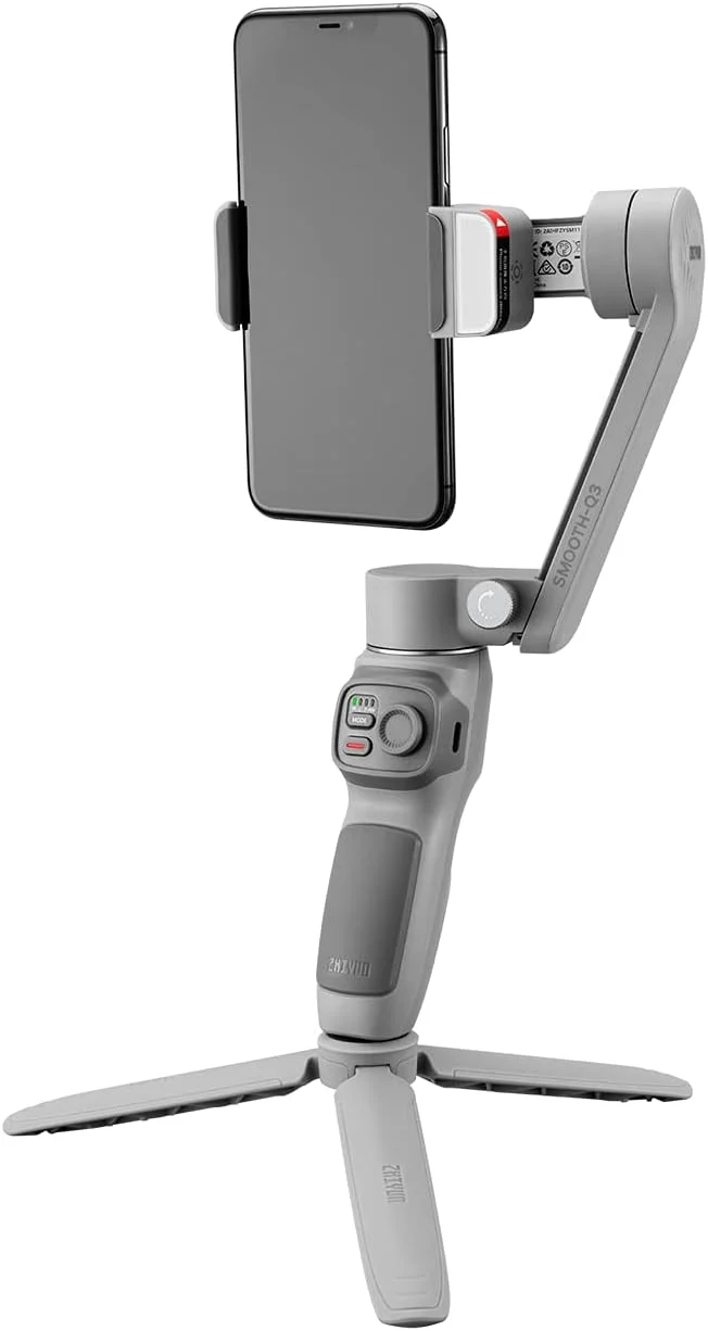 Zhiyun Smooth Q3 Combo، لرزشگیر گیمبال 3 محوره تلفن هوشمند با سه پایه گریپ، نور پرکننده LED، کیف محافظ، تلفن تاشو برای آیفون و اندروید Zhiyun Smooth Q3 Combo، لرزشگیر گیمبال 3 محوره تلفن هوشمند با سه پایه گریپ، نور پرکننده LED، کیف محافظ، تلفن تاشو برای آیفون و اندروید