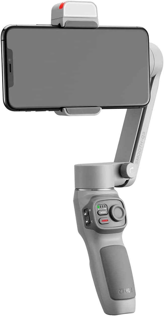 Zhiyun Smooth Q3 Combo، لرزشگیر گیمبال 3 محوره تلفن هوشمند با سه پایه گریپ، نور پرکننده LED، کیف محافظ، تلفن تاشو برای آیفون و اندروید Zhiyun Smooth Q3 Combo، لرزشگیر گیمبال 3 محوره تلفن هوشمند با سه پایه گریپ، نور پرکننده LED، کیف محافظ، تلفن تاشو برای آیفون و اندروید