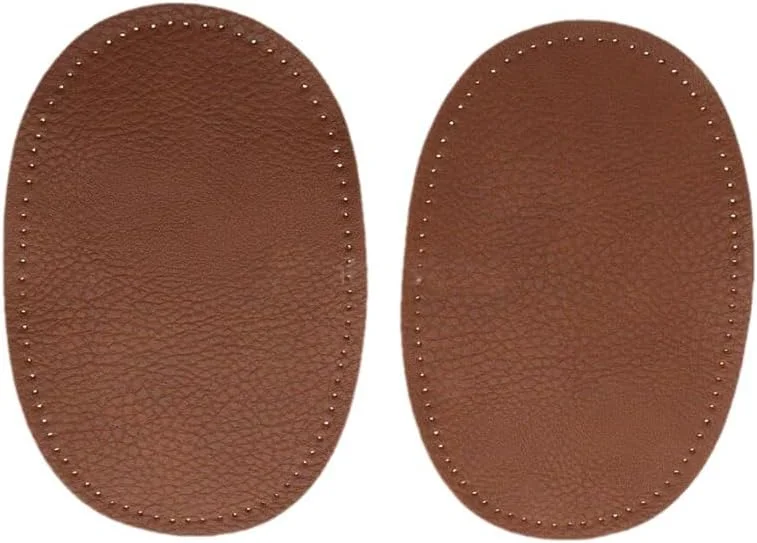 2Pcs Coffee Pu Leather Fabric Oval Elbow Knee Patches for Sweater Trousers Repair Patches Craft Supply Sewing Appliques (Coffee, One size) 2Pcs Coffee Pu Leather Fabric Oval Elbow Knee Patches for Sweater Trousers Repair Patches Craft Supply Sewing Appliques (Coffee, One size)