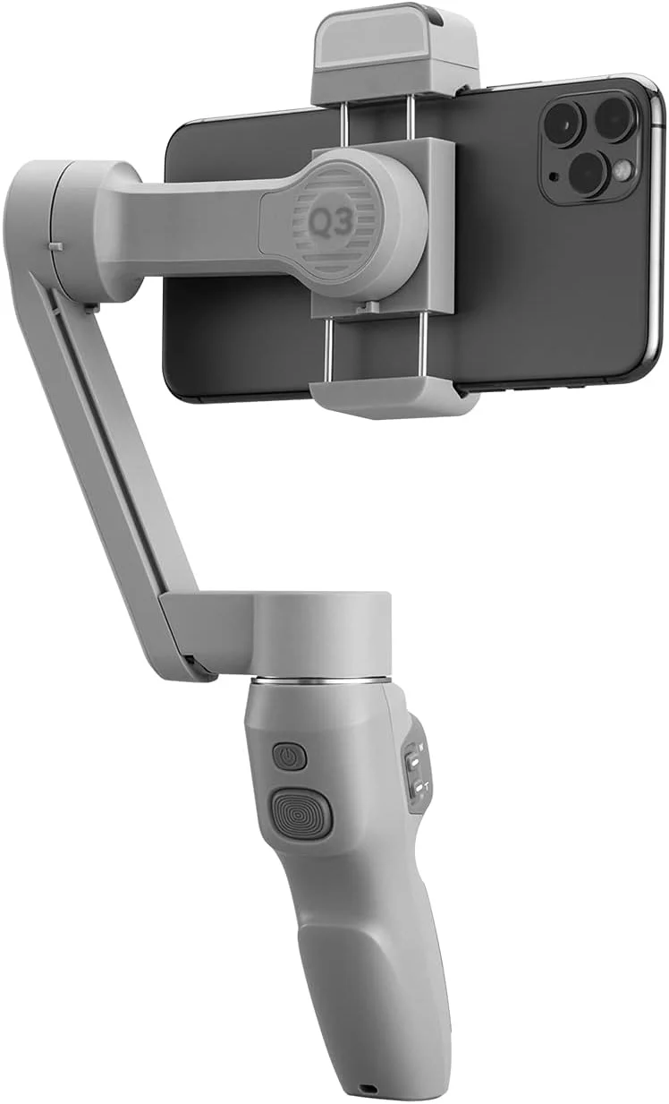 Zhiyun Smooth Q3 Combo، لرزشگیر گیمبال 3 محوره تلفن هوشمند با سه پایه گریپ، نور پرکننده LED، کیف محافظ، تلفن تاشو برای آیفون و اندروید Zhiyun Smooth Q3 Combo، لرزشگیر گیمبال 3 محوره تلفن هوشمند با سه پایه گریپ، نور پرکننده LED، کیف محافظ، تلفن تاشو برای آیفون و اندروید