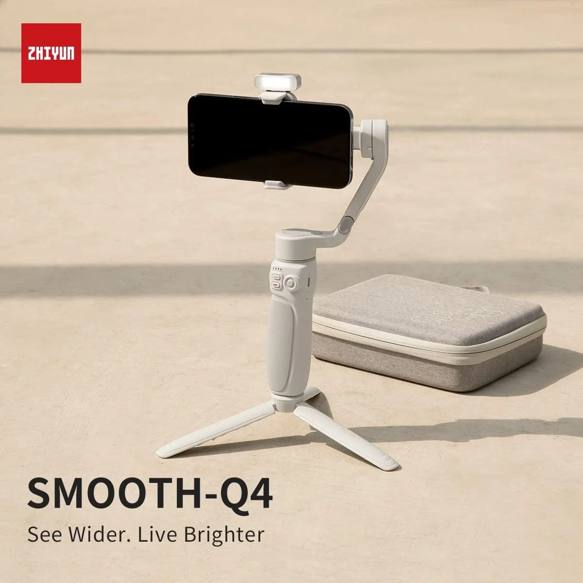 لرزشگیر گیمبال اسمارتفون ژیون Smooth Q4 Combo مناسب برای آیفون، گیمبال 3 محوره تلفن همراه با میله سلفی داخلی و نور پرکننده مغناطیسی برای ولاگینگ، یوتیوب و تیکتاک لرزشگیر گیمبال اسمارتفون ژیون Smooth Q4 Combo مناسب برای آیفون، گیمبال 3 محوره تلفن همراه با میله سلفی داخلی و نور پرکننده مغناطیسی برای ولاگینگ، یوتیوب و تیکتاک