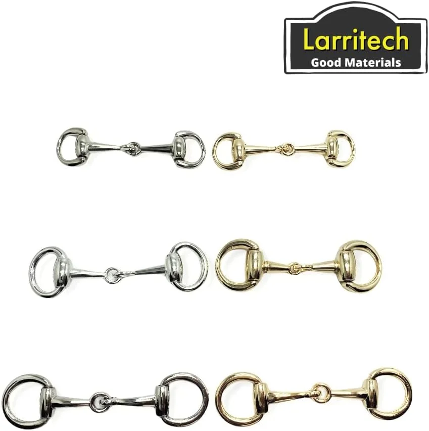 سگک های کفش دو حلقه ای Larritech مناسب برای بزرگسالان، سگک های کفش زنجیری/دو حلقه ای D (بسته 2 عددی)