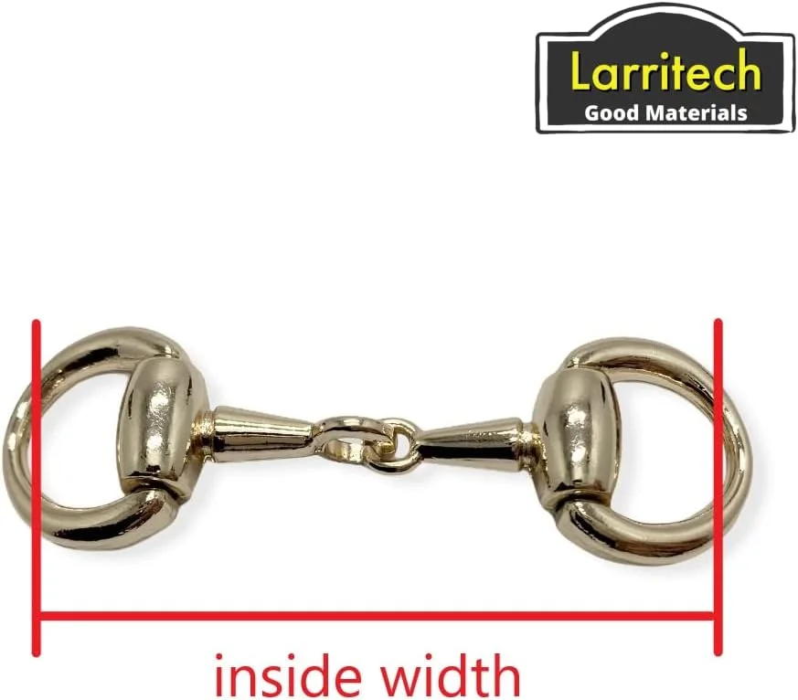سگک های کفش دو حلقه ای Larritech مناسب برای بزرگسالان، سگک های کفش زنجیری/دو حلقه ای D (بسته 2 عددی)
