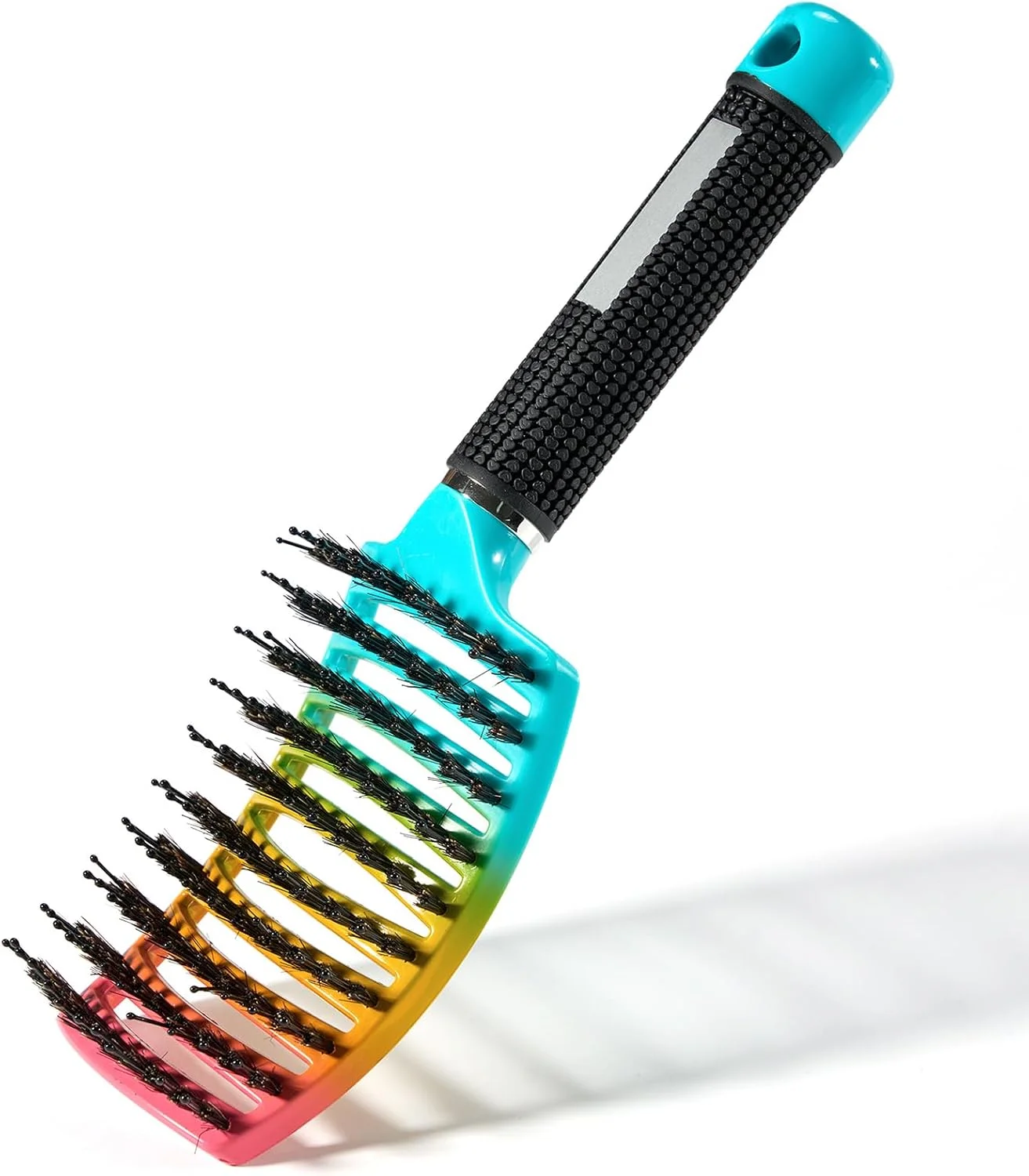 برس مو Cheerhom بدون کشیدن، برس مو برای آقایان، موهای فر، برس مراقبت از اکستنشن مو، کلاه گیس و موهای مصنوعی، شانه حالت دهنده چند منظوره، شانه منحنی پیشرفته ضد باد مردانه