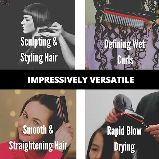 برس حالت دهنده کلاسیک 7 ردیفه - D3 - برس مو برای خشک کردن و حالت دادن - باز کردن گره، جدا کردن، شکل دادن و مشخص کردن فرها