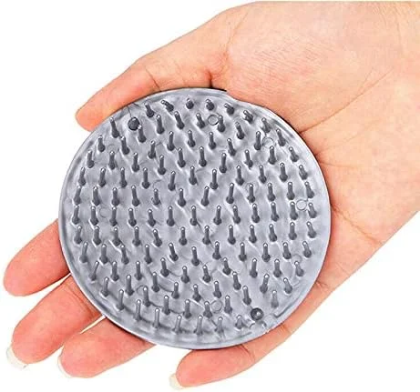 برس مو بی-باپ مشکی بزرگ مناسب ماساژ پوست سر، شامپو ملایم برای استفاده در سالن های آرایش، آرایشگاه ها و منزل - 1 عدد (خاکستری)