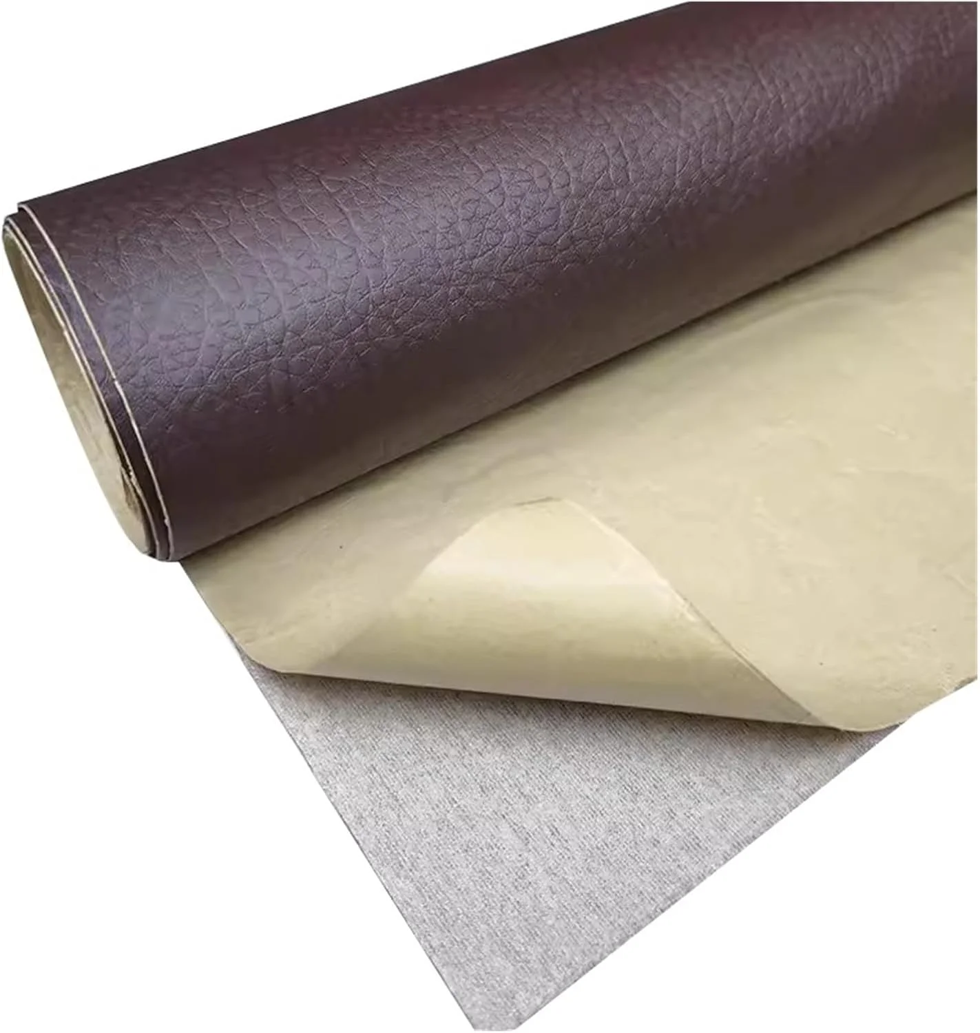 پچ تعمیر چرم KPHYMOD، کیت پچ تعمیر چرم خود چسب، نوار چرم وینیل قابل برش برای مبلمان صندلی ماشین صندلی اداری مبل (قهوه ای تیره)