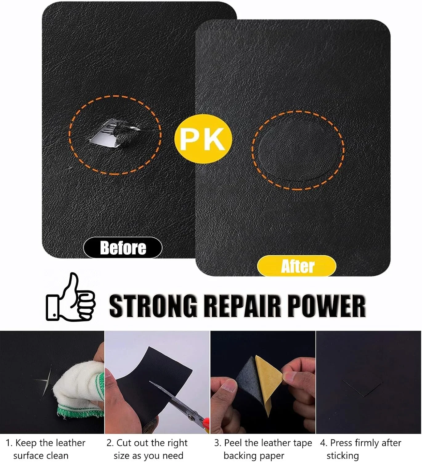 برچسب تعمیر چرم KPHYMOD، برچسب تعمیر چرم خود چسب 100x120 سانتی متر، مناسب برای مبلمان، صندلی ماشین، صندلی اداری، تعمیر مبل (طلایی) برچسب تعمیر چرم KPHYMOD، برچسب تعمیر چرم خود چسب 100x120 سانتی متر، مناسب برای مبلمان، صندلی ماشین، صندلی اداری، تعمیر مبل (طلایی)