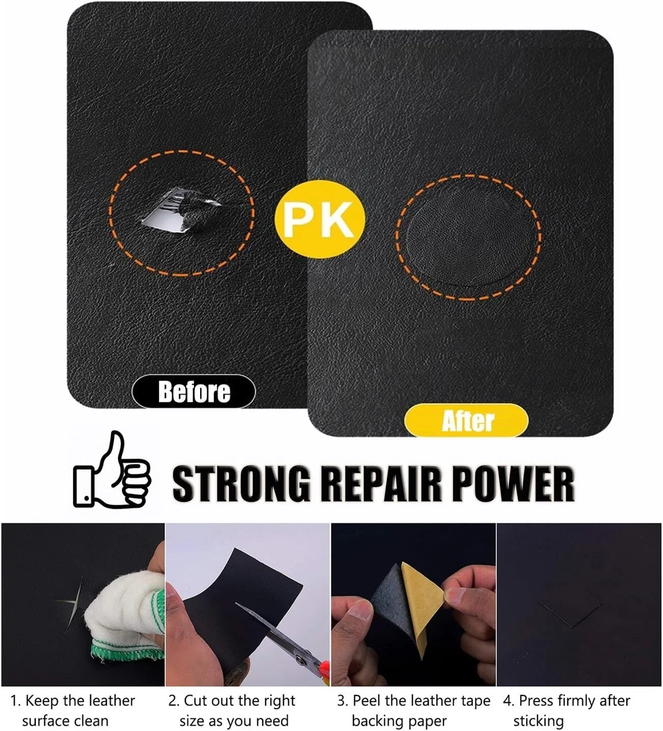 برچسب تعمیر چرم KPHYMOD، برچسب خود چسب تعمیر چرم 20x142 سانتی متر، کیت تعمیر پارگی چرم PU برای مبلمان، پچ مبل چرمی (آبی تیره) برچسب تعمیر چرم KPHYMOD، برچسب خود چسب تعمیر چرم 20x142 سانتی متر، کیت تعمیر پارگی چرم PU برای مبلمان، پچ مبل چرمی (آبی تیره)