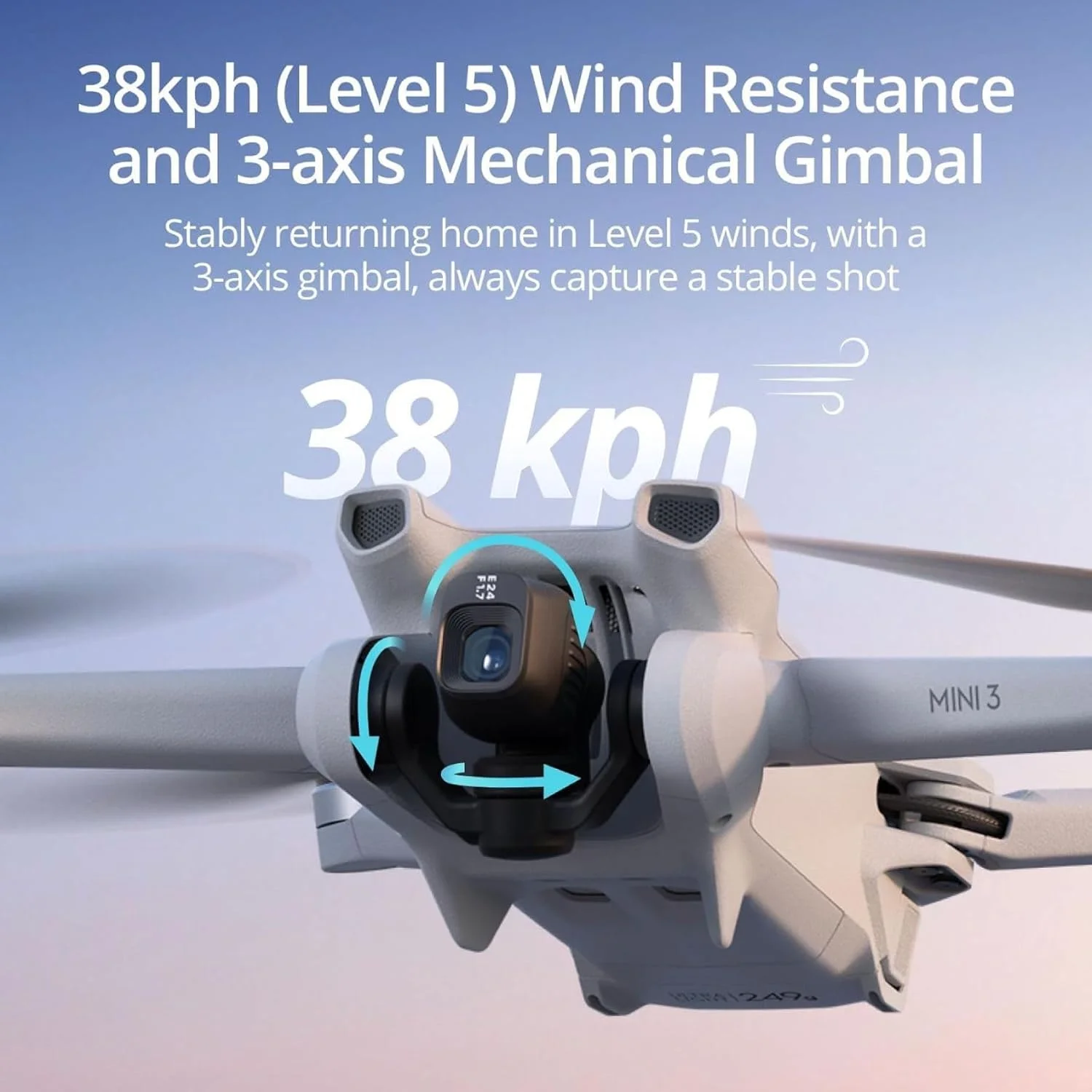 DJI Mini 3 (DJI RC)، پهپاد دوربین مینی سبک وزن با گیمبال مکانیکی 3 محوره، فیلمبرداری 4K HDR، زمان پرواز 38 دقیقه، انتقال ویدئو تا 10 کیلومتر، فیلمبرداری عمودی، بازگشت خودکار GPS یکپارچه DJI Mini 3 (DJI RC)، پهپاد دوربین مینی سبک وزن با گیمبال مکانیکی 3 محوره، فیلمبرداری 4K HDR، زمان پرواز 38 دقیقه، انتقال ویدئو تا 10 کیلومتر، فیلمبرداری عمودی، بازگشت خودکار GPS یکپارچه
