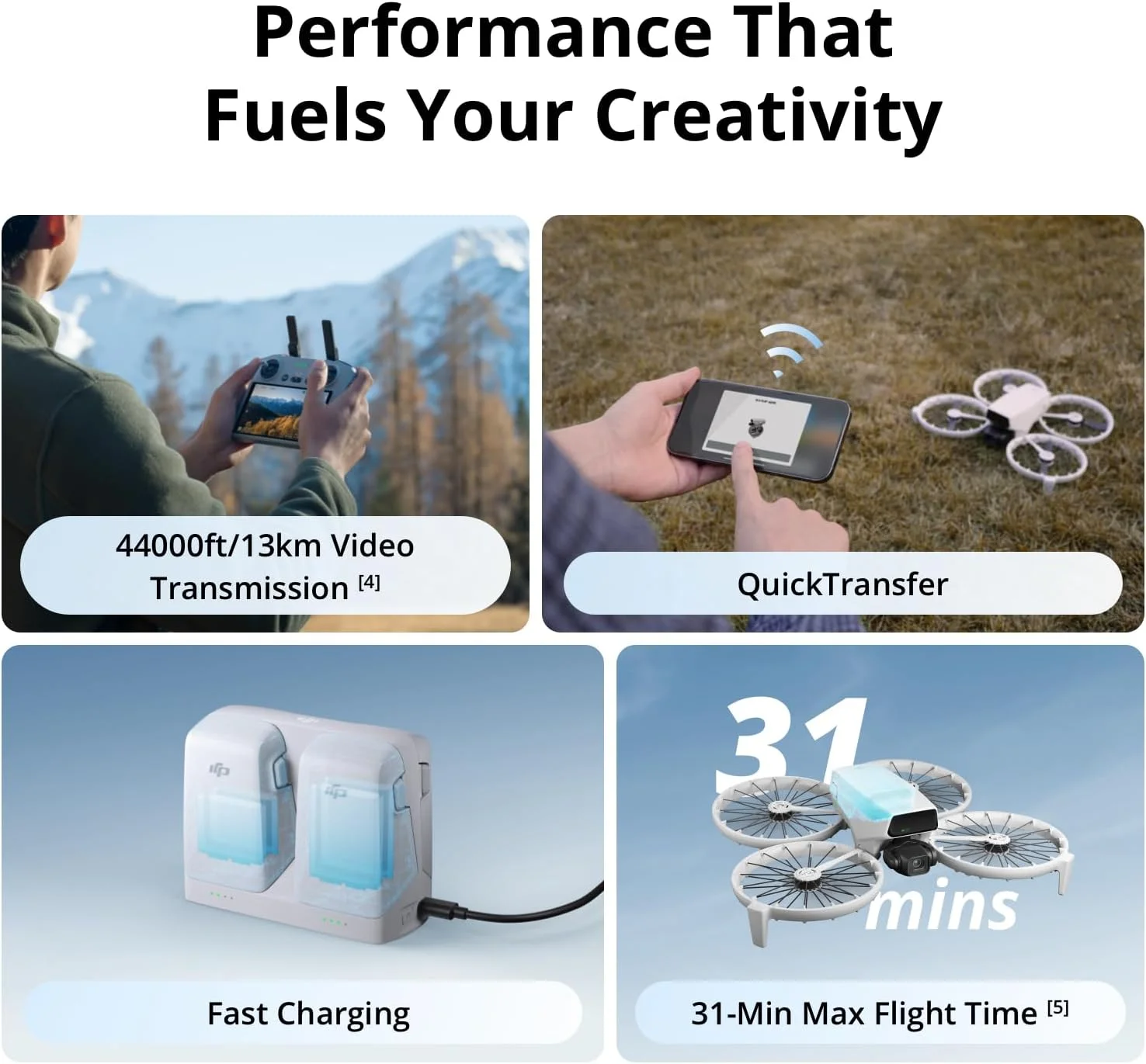 DJI Flip با کنترلر از راه دور RC 2 دارای صفحه نمایش، پهپاد تعقیب کننده با دوربین 4K UHD برای بزرگسالان، زیر 249 گرم، تثبیت کننده گیمبال 3 محوره، انتقال ویدئو 13 کیلومتری، نسخه امارات DJI Flip با کنترلر از راه دور RC 2 دارای صفحه نمایش، پهپاد تعقیب کننده با دوربین 4K UHD برای بزرگسالان، زیر 249 گرم، تثبیت کننده گیمبال 3 محوره، انتقال ویدئو 13 کیلومتری، نسخه امارات