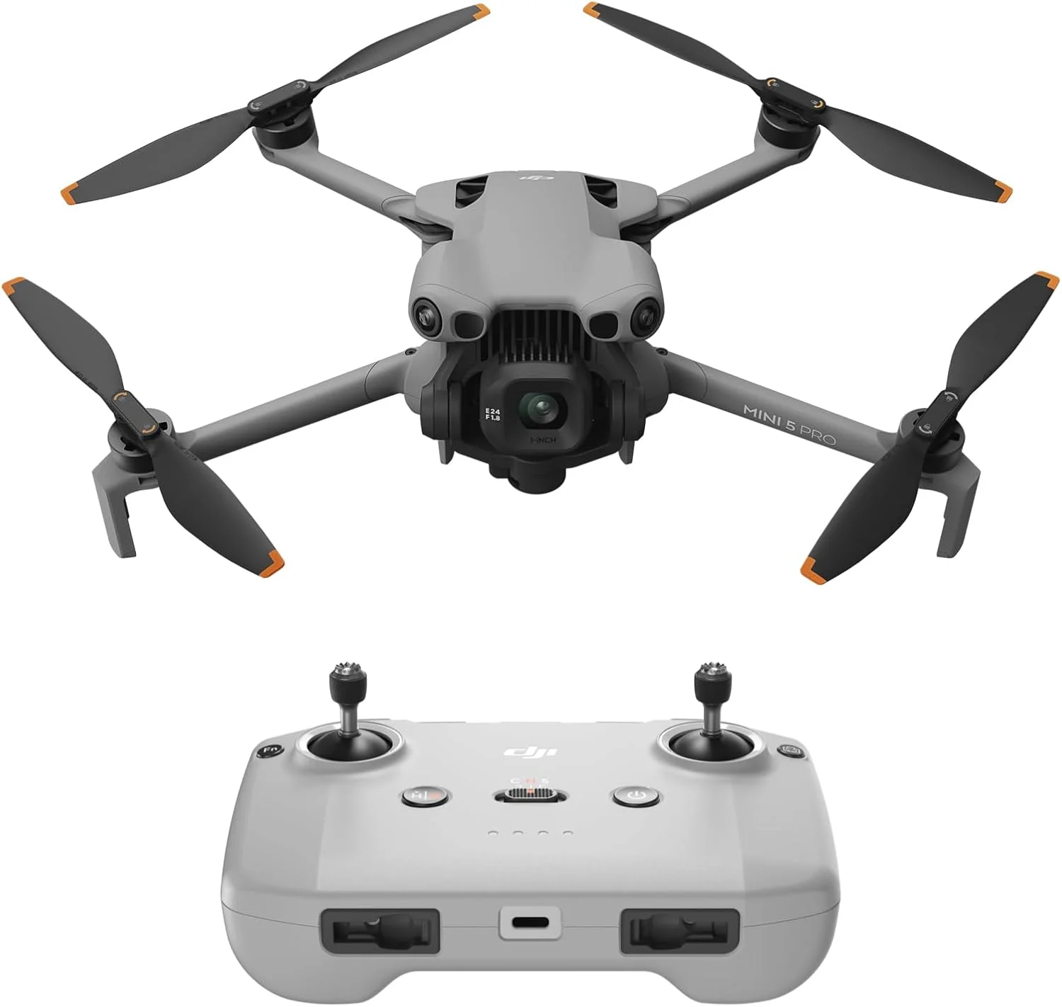DJI Mini 5 Pro، پهپاد تاشو 4K با CMOS 1 اینچی، حسگر موانع همه جهته، ActiveTrack 360 درجه، چرخش گیمبال 225 درجه، انتقال 20 کیلومتری، دارای گواهی MOIAT، نسخه امارات