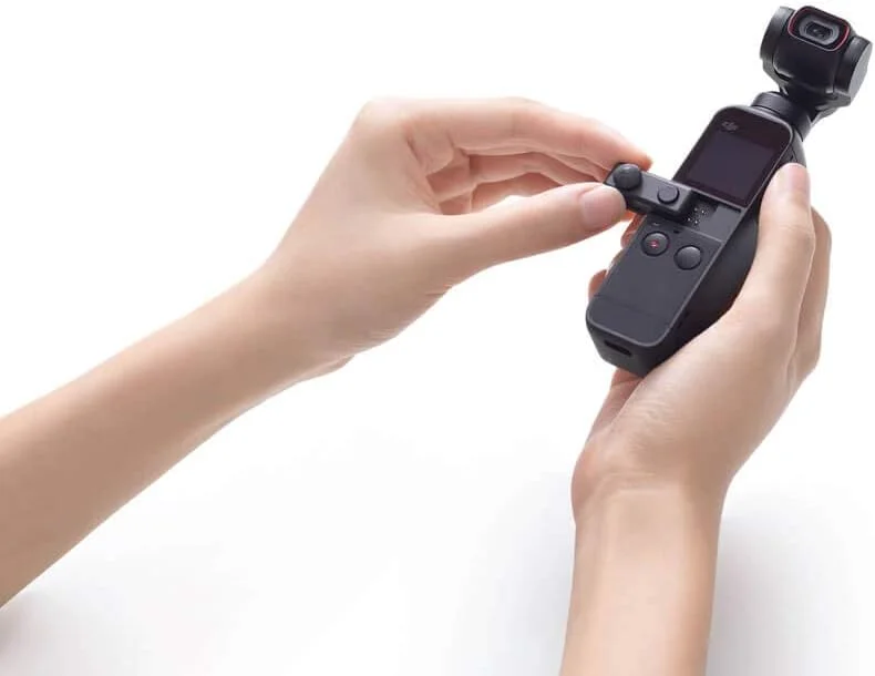 جوی استیک کنترل کوچک DJI Pocket 2 - کنترل شیب و چرخش، کنترل زوم (فقط در DJI Pocket 2)، تغییر حالت های گیمبال