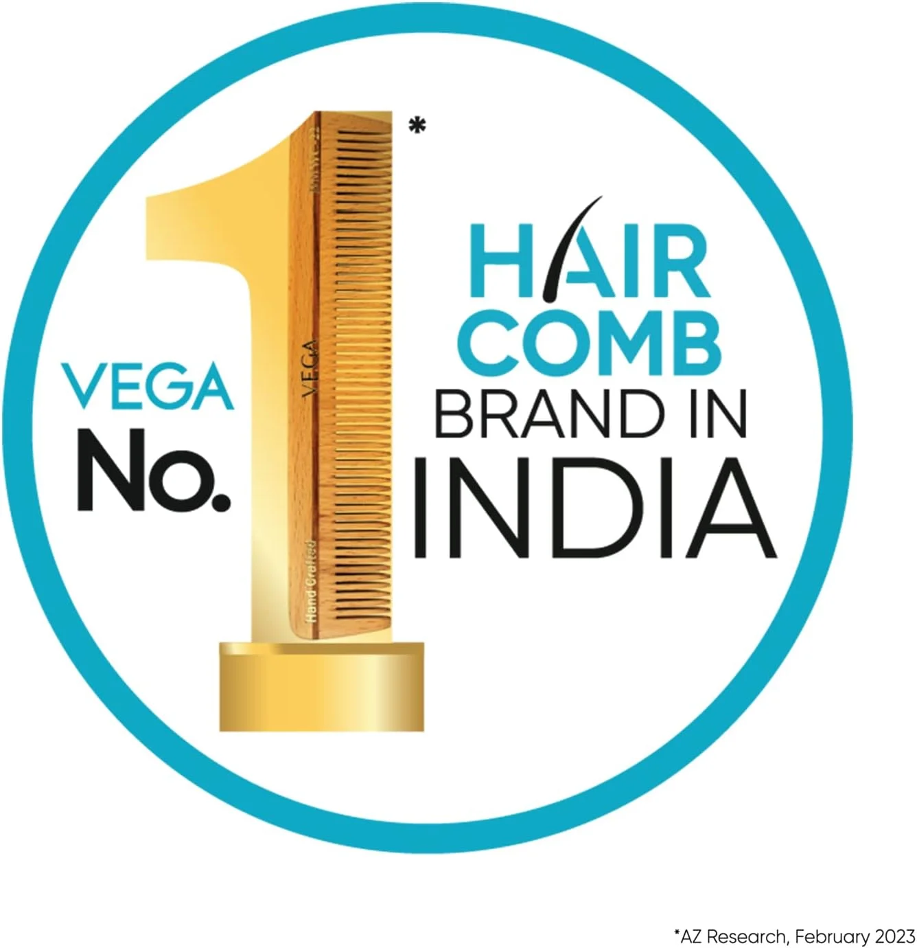 شانه دم باریک ویگا با پین فولادی و دندانه درشت، مشکی شانه دم باریک ویگا با پین فولادی و دندانه درشت، مشکی