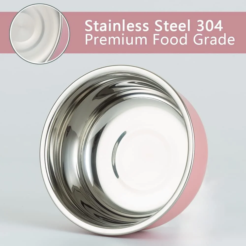 ظروف سس سالاد خازنا، ظروف 220 میلی لیتری برای سس، ظروف کوچک استیل ضد زنگ با درب، فنجان های سس ضد نشت، ست 3 عددی، بدون BPA