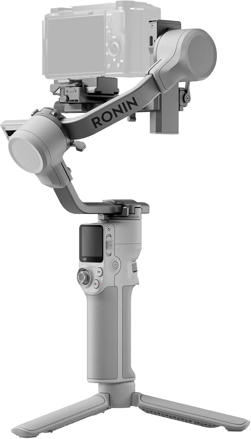DJI RS 4 Mini، تثبیت کننده گیمبال برای دوربین های Canon/Sony/Panasonic/Nikon/Fujifilm، قفل های خودکار محور، ظرفیت حمل 2 کیلوگرم/4.4 پوند، گیمبال دوربین، فیلمبرداری عمودی بومی، نسخه امارات