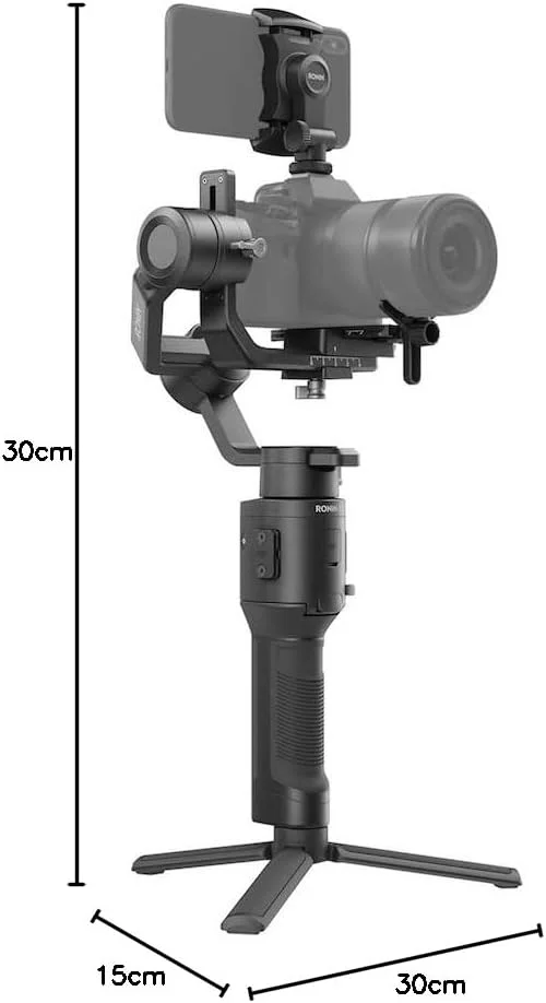 DJI Ronin-SC تثبیت کننده گیمبال 3 محوره برای دوربین های بدون آینه، تثبیت کننده دستی سازگار با سونی، پاناسونیک، لومیکس، نیکون، کانن، تا وزن 2 کیلوگرم DJI Ronin-SC تثبیت کننده گیمبال 3 محوره برای دوربین های بدون آینه، تثبیت کننده دستی سازگار با سونی، پاناسونیک، لومیکس، نیکون، کانن، تا وزن 2 کیلوگرم