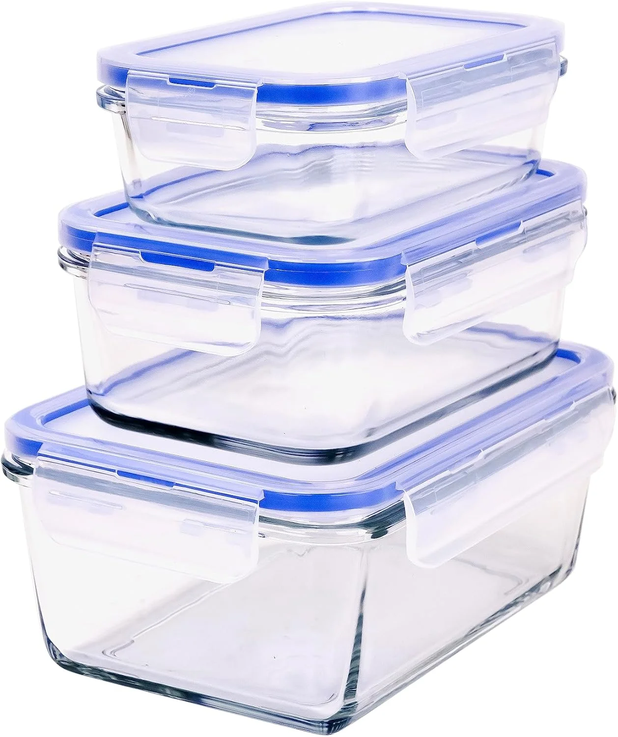 ست 3 تکه ظروف شیشه ای مستطیلی Mondex