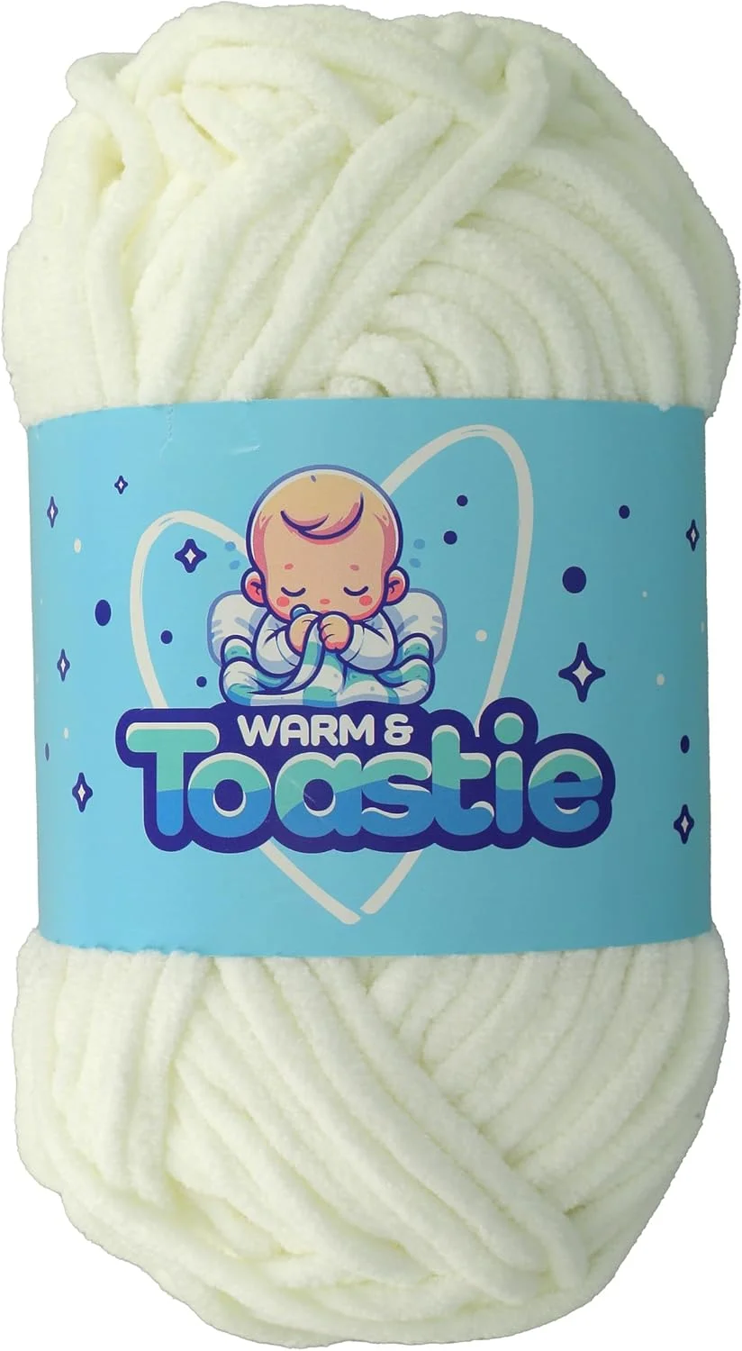 نخ فانتزی کینگ کول مدل Warm & TOASTIE - سفید (5980)