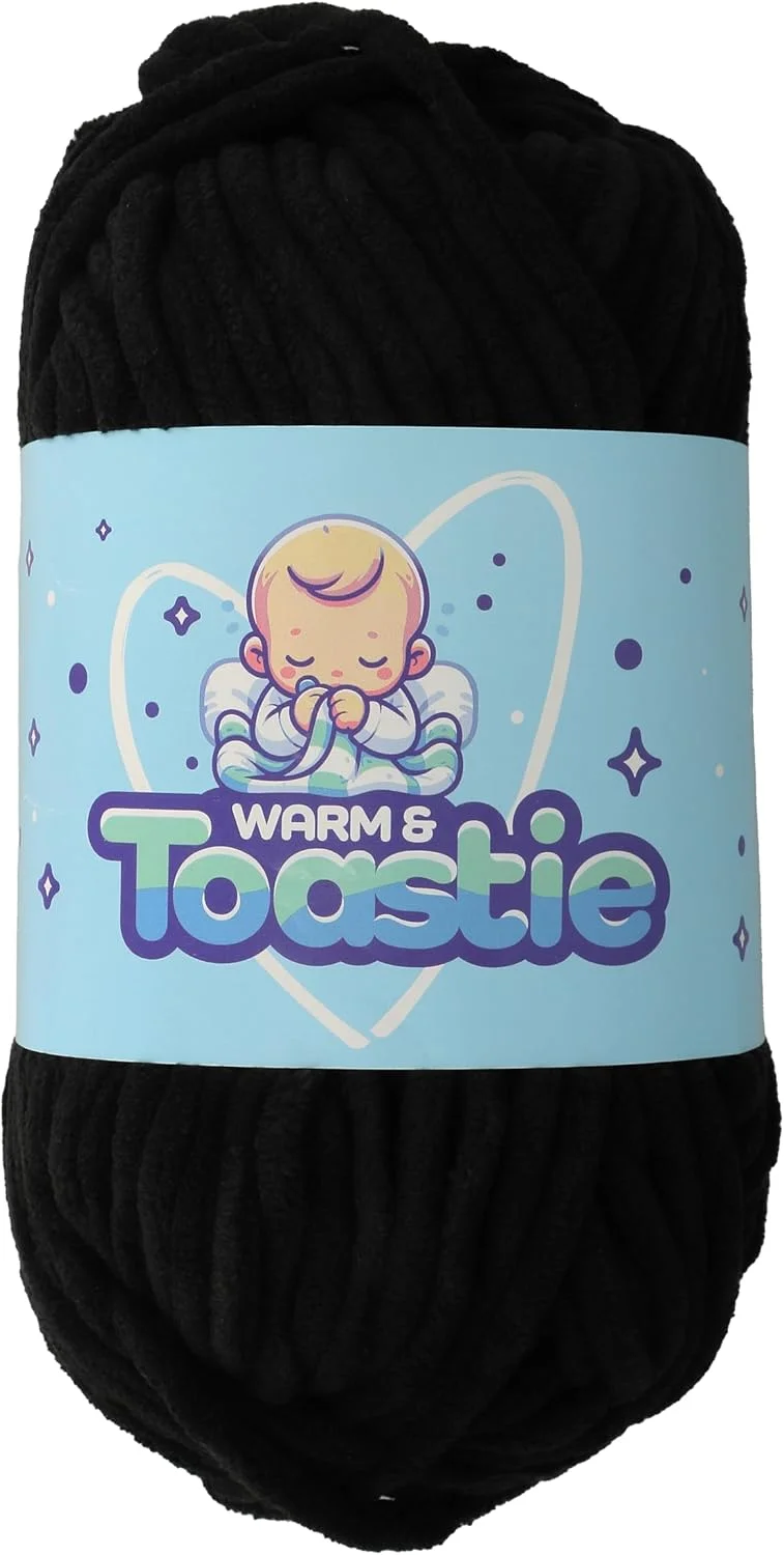 نخ فانتزی کینگ کول مدل Warm & TOASTIE - مشکی (5993)