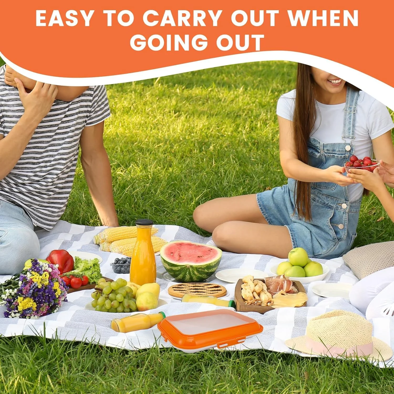 سینی نگهدارنده مواد غذایی درب دار دو عددی با درب های کششی وکیومی برگشت پذیر، ظروف آماده سازی غذا قابل استفاده مجدد و قابل چیدن برای نگهداری مواد غذایی، پیک نیک، مسافرت، سازماندهی آشپزخانه (نارنجی) سینی نگهدارنده مواد غذایی درب دار دو عددی با درب های کششی وکیومی برگشت پذیر، ظروف آماده سازی غذا قابل استفاده مجدد و قابل چیدن برای نگهداری مواد غذایی، پیک نیک، مسافرت، سازماندهی آشپزخانه (نارنجی)