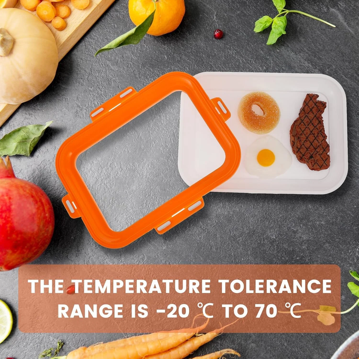 سینی نگهدارنده مواد غذایی درب دار دو عددی با درب های کششی وکیومی برگشت پذیر، ظروف آماده سازی غذا قابل استفاده مجدد و قابل چیدن برای نگهداری مواد غذایی، پیک نیک، مسافرت، سازماندهی آشپزخانه (نارنجی) سینی نگهدارنده مواد غذایی درب دار دو عددی با درب های کششی وکیومی برگشت پذیر، ظروف آماده سازی غذا قابل استفاده مجدد و قابل چیدن برای نگهداری مواد غذایی، پیک نیک، مسافرت، سازماندهی آشپزخانه (نارنجی)