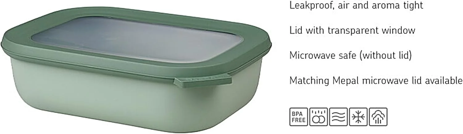 مِپال - ست کاسه چند منظوره سیرکولا 3 تکه - ظرف نگهداری مواد غذایی با درب - مناسب به عنوان جعبه نگهداری دربسته برای یخچال و فریزر، ظرف مایکروویو و ظرف سرو - 500، 1000، 2000 میلی لیتر - مشکی نوردیک