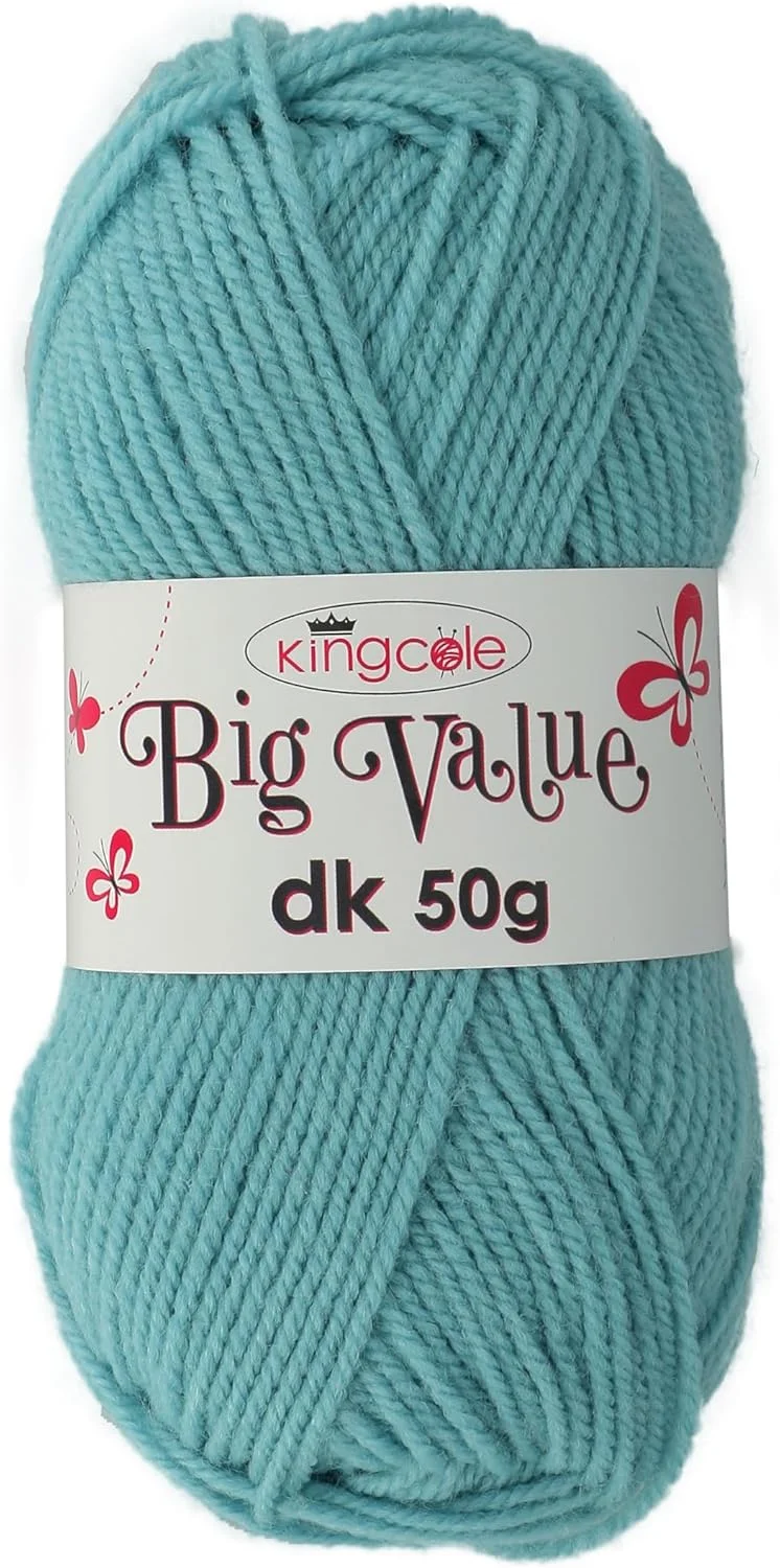 کاموا کینگ کول Big Value DK 50 گرمی - رنگ تخم اردک (5820)