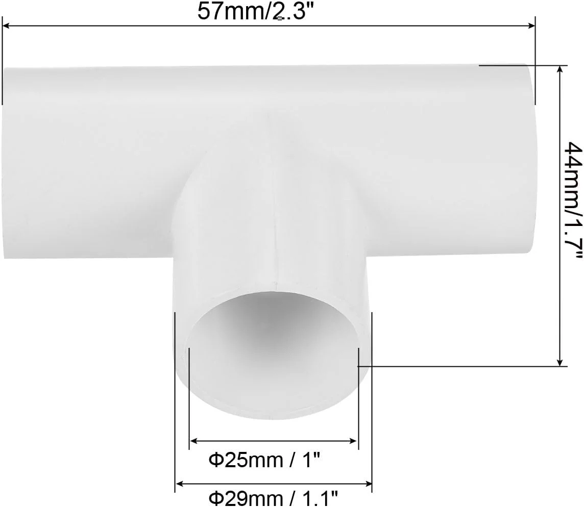 اتصال لوله پی وی سی سورسینگ مپ، اتصالات سه راهی شکل T، 25 میلی متر، 3 راهی برای لوله های برق، بسته 5 عددی اتصال لوله پی وی سی سورسینگ مپ، اتصالات سه راهی شکل T، 25 میلی متر، 3 راهی برای لوله های برق، بسته 5 عددی