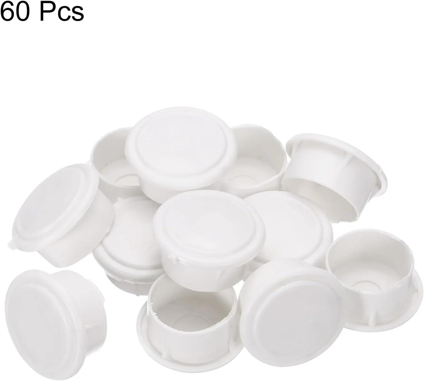 دریچه های داخلی لوله PVC سورسینگ مپ، درپوش های داخلی لوله 32 میلی متری، درپوش های گرد برای شلنگ، لوله برق، بسته 60 عددی
