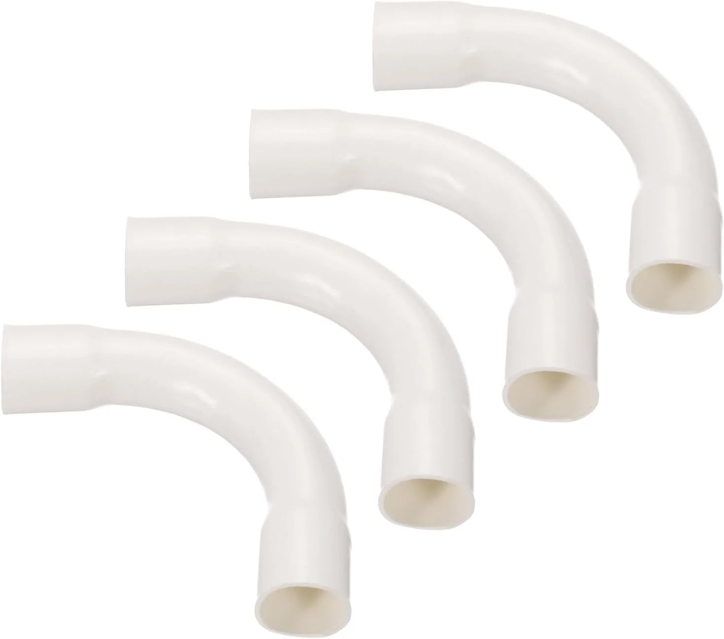 اتصالات زانویی کوپلینگ لوله PVC سورسیینگ مپ، 32 میلی متر، سفید، تغییر جهت برای شیلنگ، لوله برق، بسته 4 عددی اتصالات زانویی کوپلینگ لوله PVC سورسیینگ مپ، 32 میلی متر، سفید، تغییر جهت برای شیلنگ، لوله برق، بسته 4 عددی
