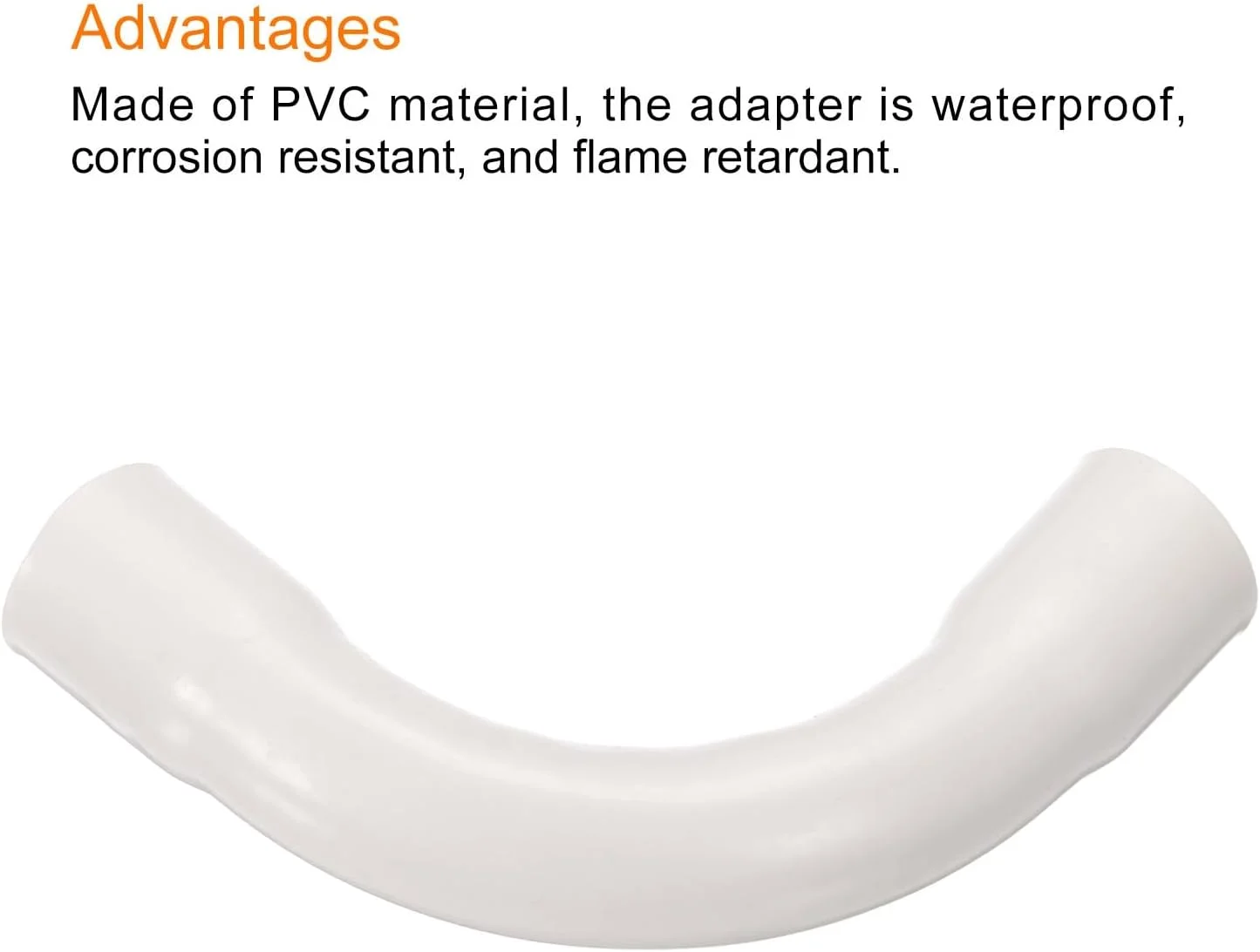 اتصالات زانویی کوپلینگ لوله PVC سورسیینگ مپ، 32 میلی متر، سفید، تغییر جهت برای شیلنگ، لوله برق، بسته 4 عددی اتصالات زانویی کوپلینگ لوله PVC سورسیینگ مپ، 32 میلی متر، سفید، تغییر جهت برای شیلنگ، لوله برق، بسته 4 عددی