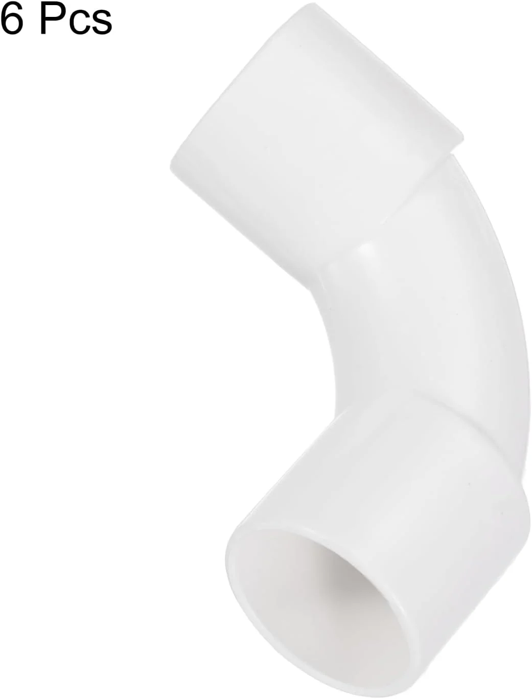 اتصالات زانویی کوپلینگ لوله PVC سورسینگ مپ، 25 میلی متر، سفید، تغییر جهت برای شلنگ، لوله برق، بسته 6 عددی اتصالات زانویی کوپلینگ لوله PVC سورسینگ مپ، 25 میلی متر، سفید، تغییر جهت برای شلنگ، لوله برق، بسته 6 عددی