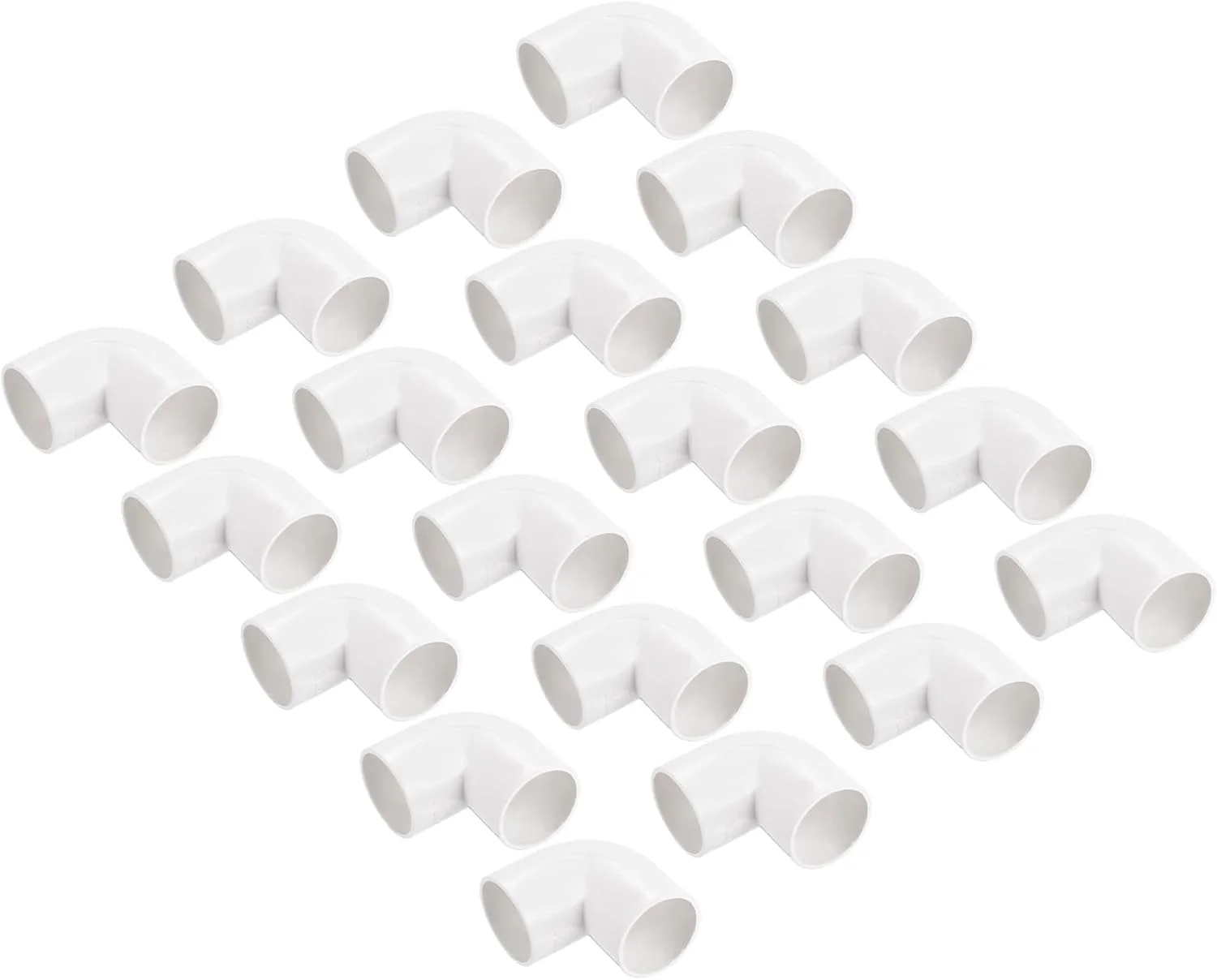 اتصال لوله پی وی سی sourcing map، زانویی 90 درجه، اتصالات لوله 20 میلی متر سفید، تغییر جهت برای قفسه پی وی سی DIY، شلنگ باغ، لوله برق، بسته 50 عددی اتصال لوله پی وی سی sourcing map، زانویی 90 درجه، اتصالات لوله 20 میلی متر سفید، تغییر جهت برای قفسه پی وی سی DIY، شلنگ باغ، لوله برق، بسته 50 عددی