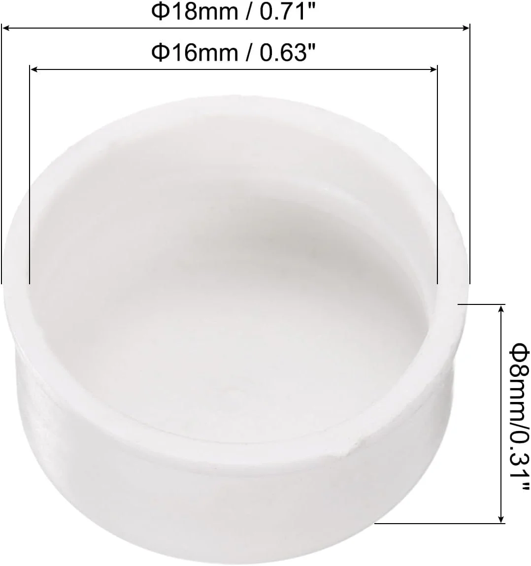 دریچه انتهایی روکش لوله PVC سورسیینگ مپ، درپوش های داخلی لوله PVC 16 میلی متری، دوشاخه های گرد برای شلنگ، مجرای برق، بسته 40 عددی دریچه انتهایی روکش لوله PVC سورسیینگ مپ، درپوش های داخلی لوله PVC 16 میلی متری، دوشاخه های گرد برای شلنگ، مجرای برق، بسته 40 عددی