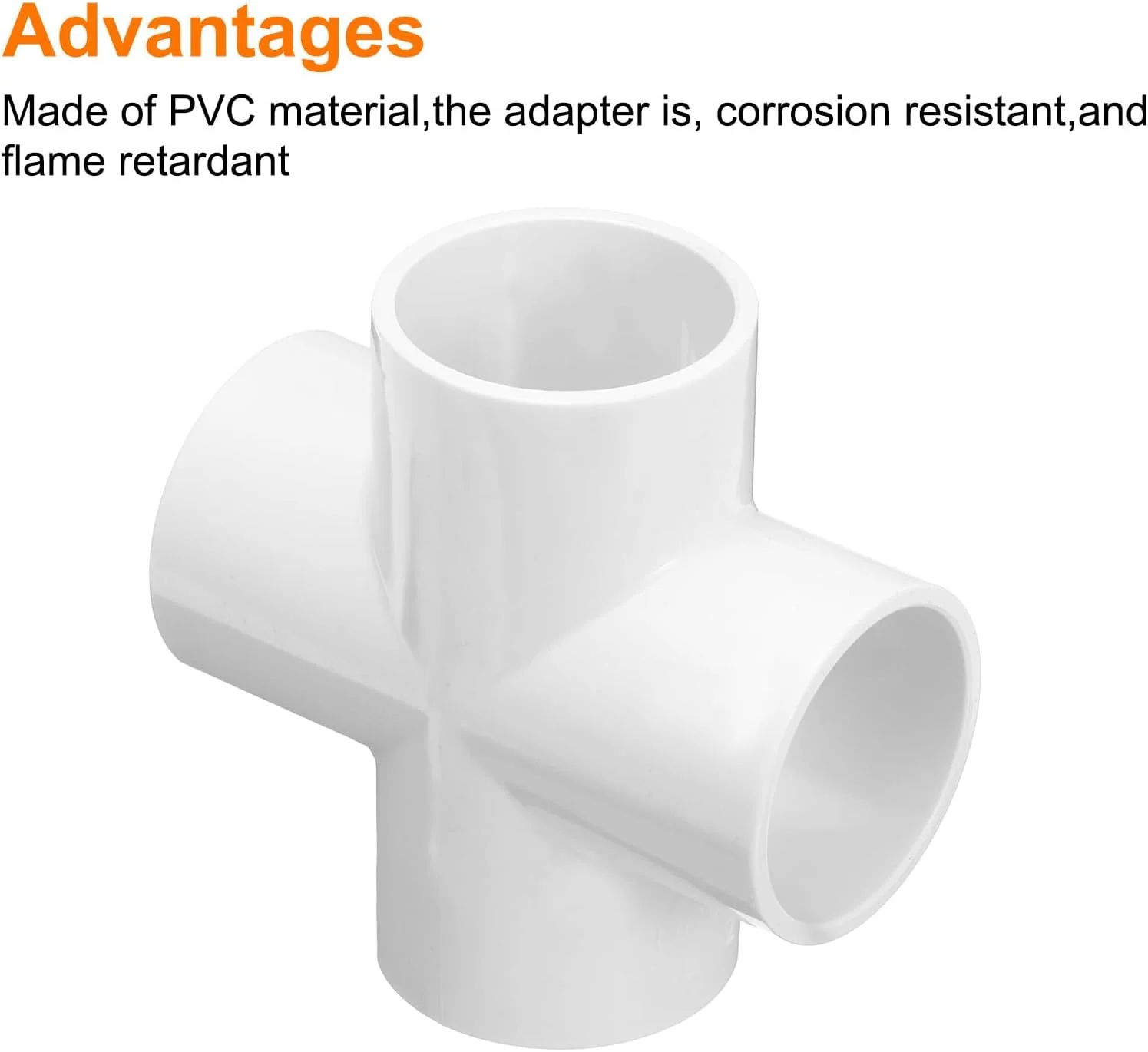 اتصالات لوله زانوئی PVC سوکتینگ مپ، اتصالات لوله 4 طرفه 40 میلی متری برای لوله خرطومی لوله برق سفید بسته 12 عددی اتصالات لوله زانوئی PVC سوکتینگ مپ، اتصالات لوله 4 طرفه 40 میلی متری برای لوله خرطومی لوله برق سفید بسته 12 عددی