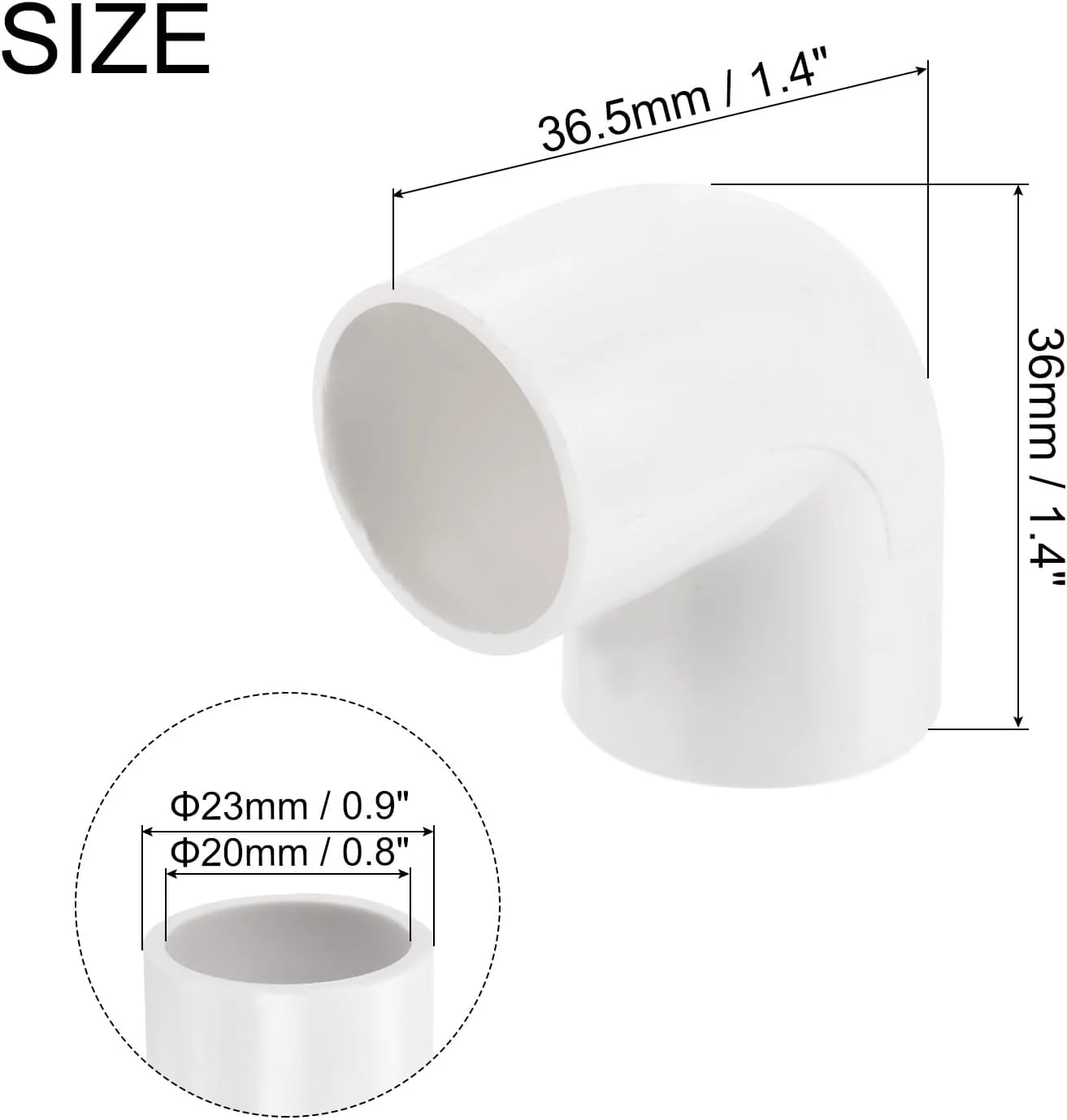 اتصال لوله پی وی سی sourcing map، زانویی 90 درجه، اتصالات لوله 20 میلی متر سفید، تغییر جهت برای قفسه پی وی سی DIY، شلنگ باغ، لوله برق، بسته 50 عددی اتصال لوله پی وی سی sourcing map، زانویی 90 درجه، اتصالات لوله 20 میلی متر سفید، تغییر جهت برای قفسه پی وی سی DIY، شلنگ باغ، لوله برق، بسته 50 عددی