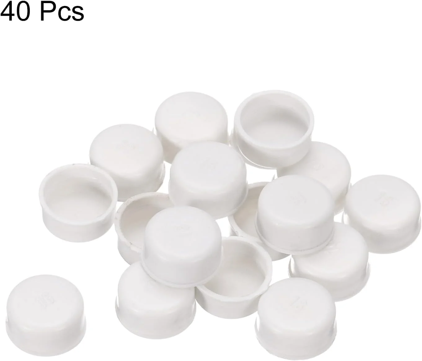 دریچه انتهایی روکش لوله PVC سورسیینگ مپ، درپوش های داخلی لوله PVC 16 میلی متری، دوشاخه های گرد برای شلنگ، مجرای برق، بسته 40 عددی دریچه انتهایی روکش لوله PVC سورسیینگ مپ، درپوش های داخلی لوله PVC 16 میلی متری، دوشاخه های گرد برای شلنگ، مجرای برق، بسته 40 عددی