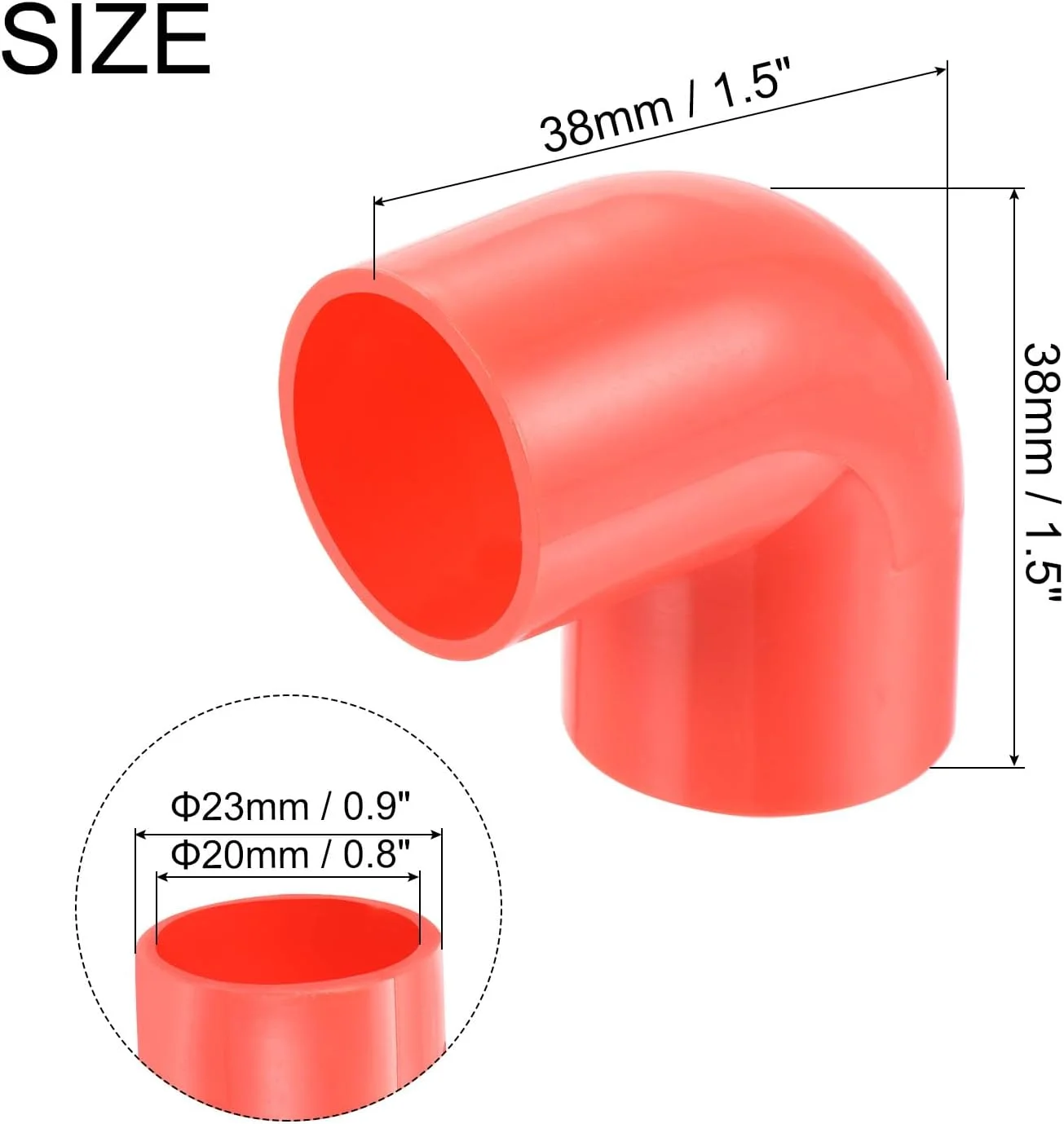 اتصال لوله پی وی سی sourcing map، زانویی 90 درجه، اتصالات لوله 20 میلی متر، قرمز، تغییر جهت برای قفسه پی وی سی DIY، شلنگ باغ، لوله برق، بسته 30 عددی اتصال لوله پی وی سی sourcing map، زانویی 90 درجه، اتصالات لوله 20 میلی متر، قرمز، تغییر جهت برای قفسه پی وی سی DIY، شلنگ باغ، لوله برق، بسته 30 عددی