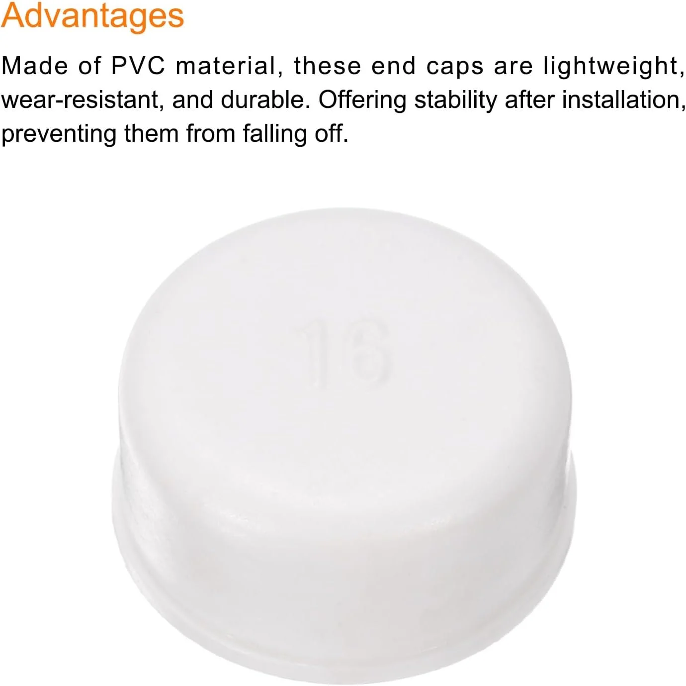 دریچه انتهایی روکش لوله PVC سورسیینگ مپ، درپوش های داخلی لوله PVC 16 میلی متری، دوشاخه های گرد برای شلنگ، مجرای برق، بسته 40 عددی دریچه انتهایی روکش لوله PVC سورسیینگ مپ، درپوش های داخلی لوله PVC 16 میلی متری، دوشاخه های گرد برای شلنگ، مجرای برق، بسته 40 عددی