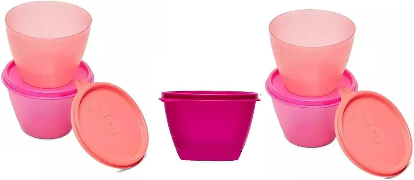 ست ظروف پلاستیکی توپرور مدل Bowled Over، 450 میلی لیتر، مجموعه 5 عددی چند رنگ