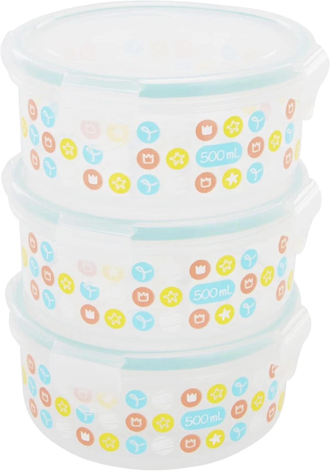 ظروف نگهداری غذای کودک بادابول بابی‌موو، 3 عدد 500 میلی‌لیتری