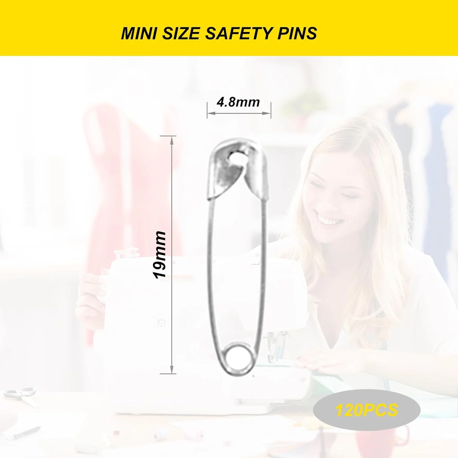 120 عدد سنجاق قفلی نقره ای Keepsweat 120 عدد سنجاق قفلی نقره ای Keepsweat
