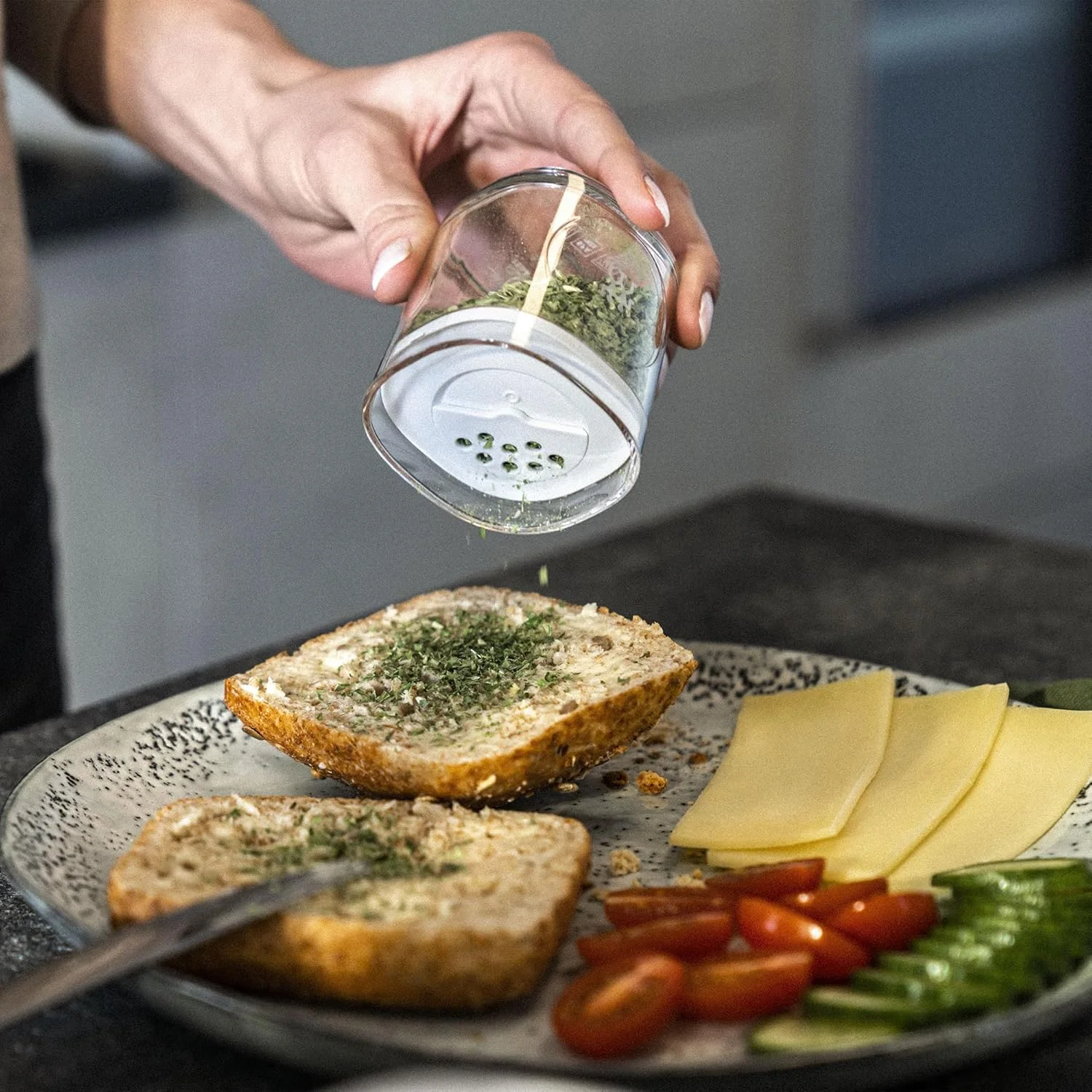 مجموعه 3 تکه ارگانایزر ادویه جات ZWILLING Fresh & Save CUBE، نظم دهنده و نگهدارنده مواد غذایی، پلاستیکی، فاقد BPA، ظروف نگهداری مواد غذایی خشک درب دار برای نگهداری گیاهان دارویی، ادویه جات خشک و غیره