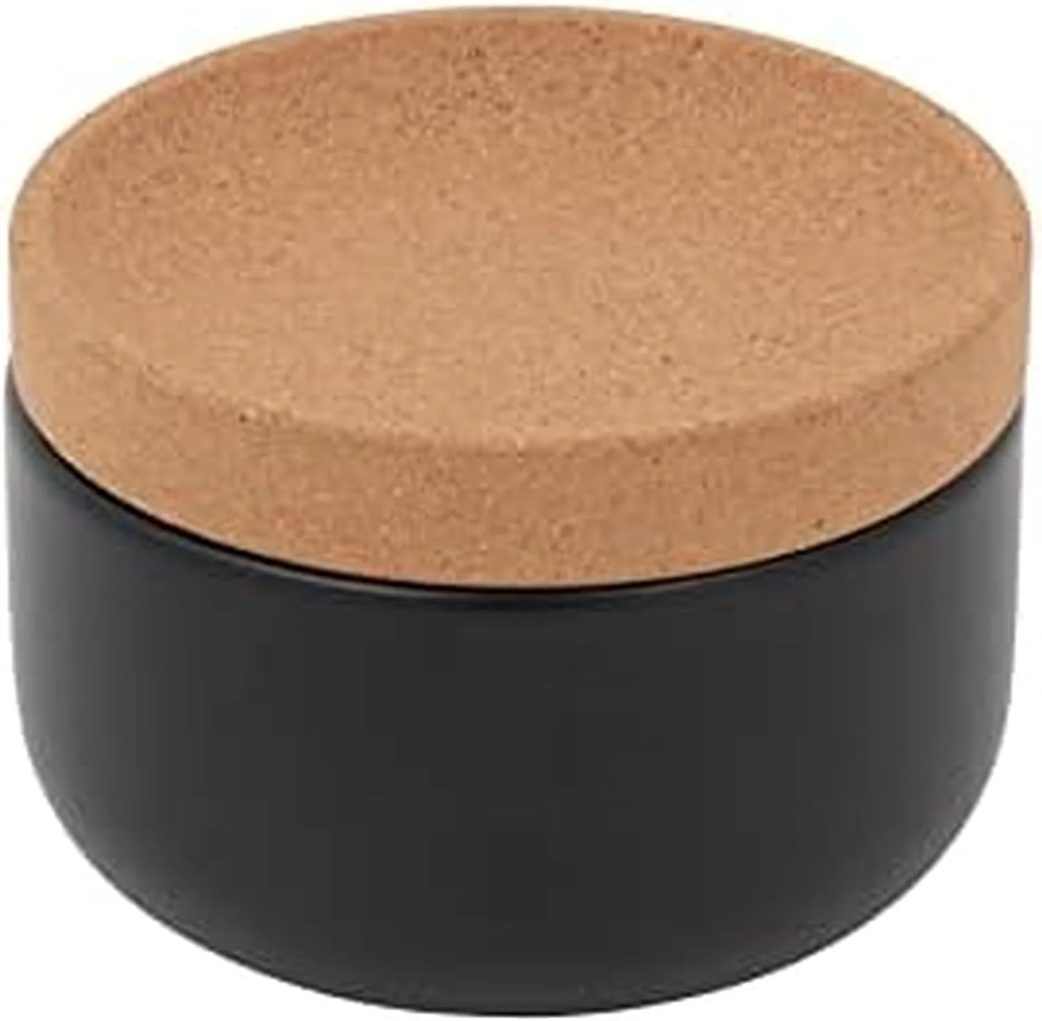 ظرف نمک خوکچه سرامیکی و چوب پنبه ای کامن اشتاین، 10x10x7.5 سانتی متر، مشکی