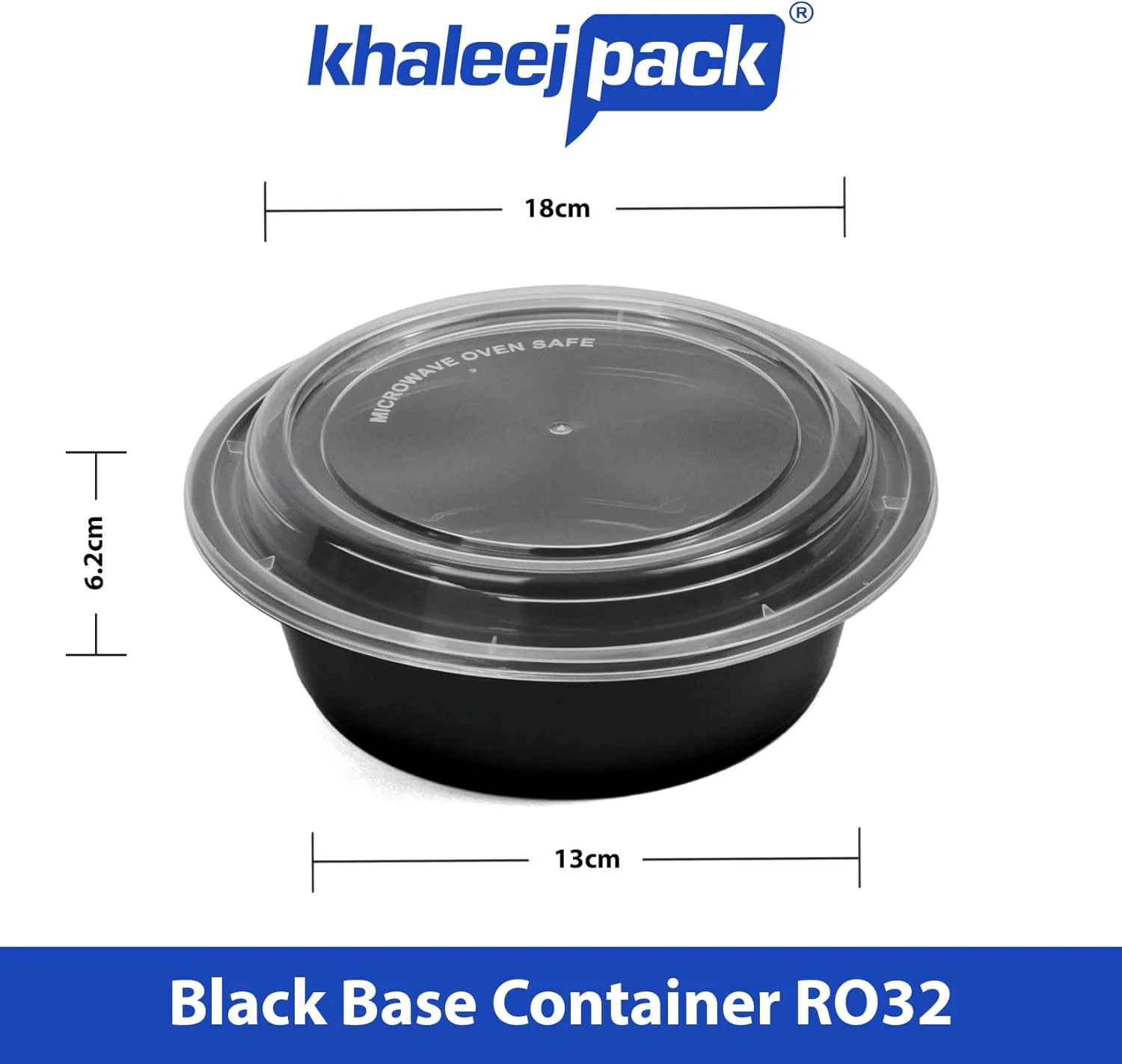 ظرف غذای آماده مصرف خلیج پک، بدون BPA و قابل استفاده مجدد - [10 عدد ظرف گرد یک قسمتی (946 میلی لیتر) یکبار مصرف با درب، ظرف غذای آماده با قابلیت ایجاد خلاء، قابل استفاده در مایکروویو و فریزر، مناسب برای بیرون بر