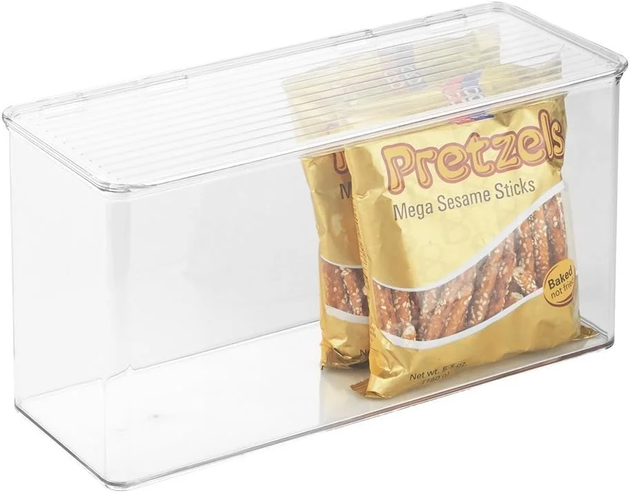 باکس استک‌شونده آشپزخانه Idesign Kitchen Binz، شفاف - Id67630Es، 14 x 34 x 18 سانتی‌متر