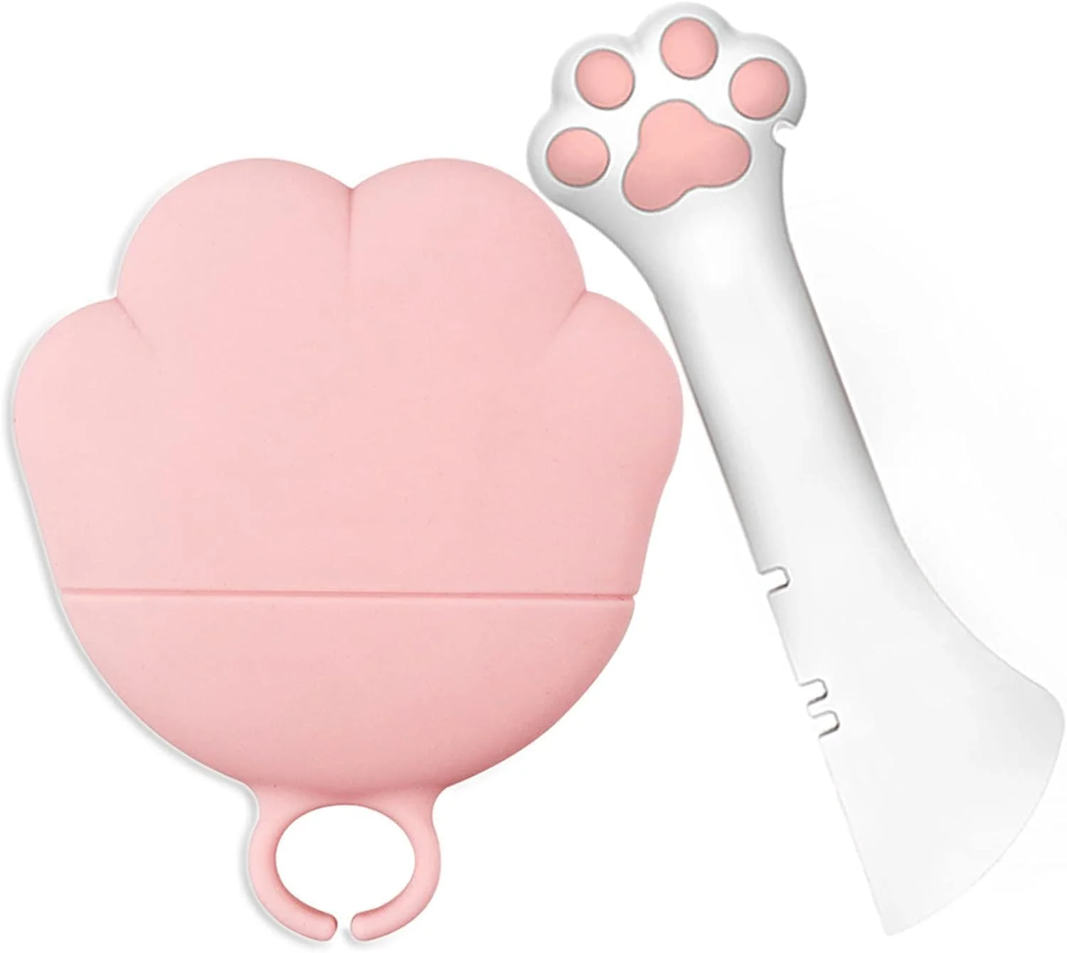 درب قوطی غذای گربه Paporich به همراه قاشق، روکش سیلیکونی برای نگهداری غذای مرطوب حیوانات، درپوش قابل استفاده مجدد برای قوطی های 90/150/153/165/360/390 گرمی، قابل شستشو در ماشین ظرفشویی و استفاده در یخچال